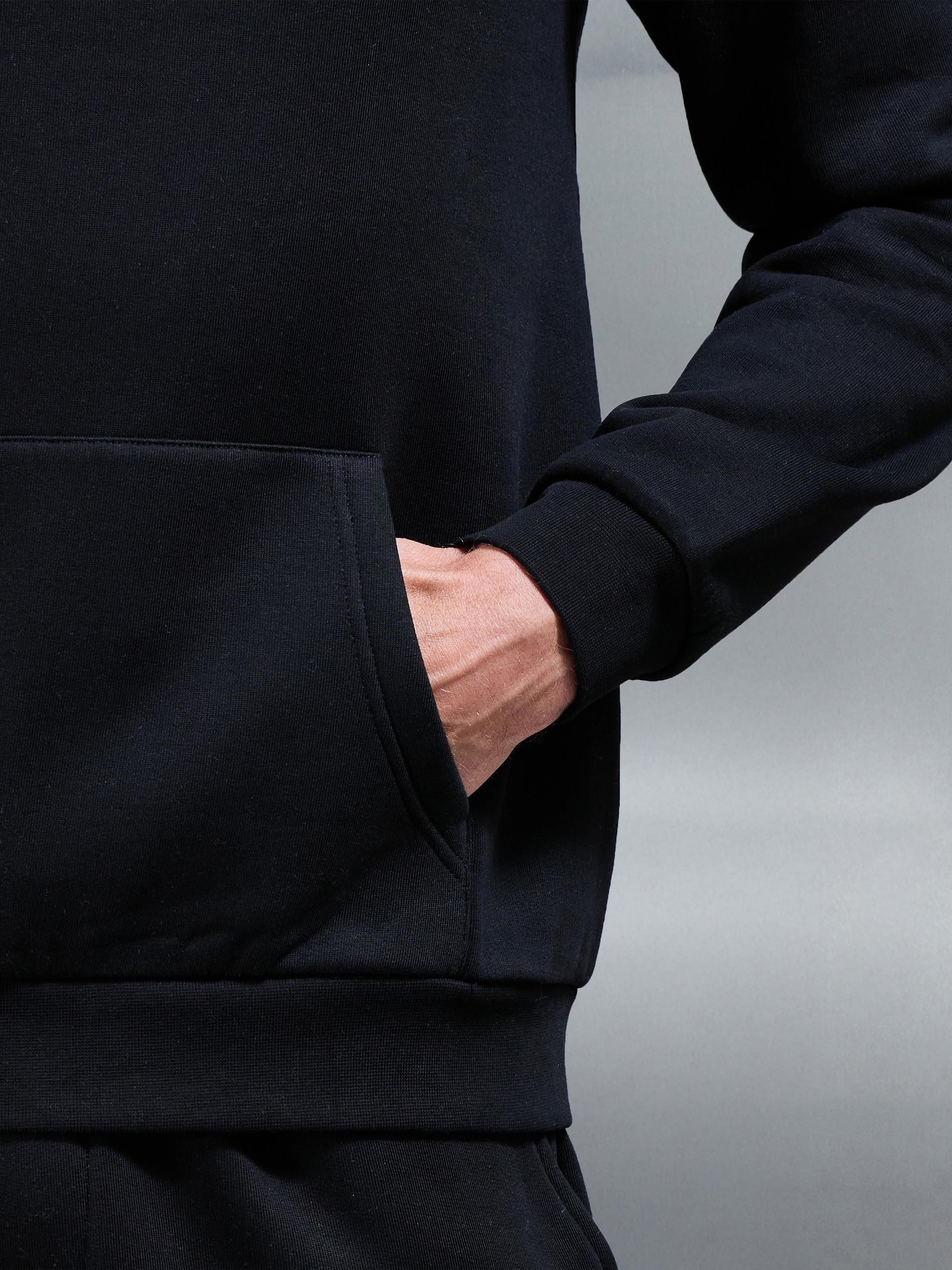 Mens Essential Hoodie in Black