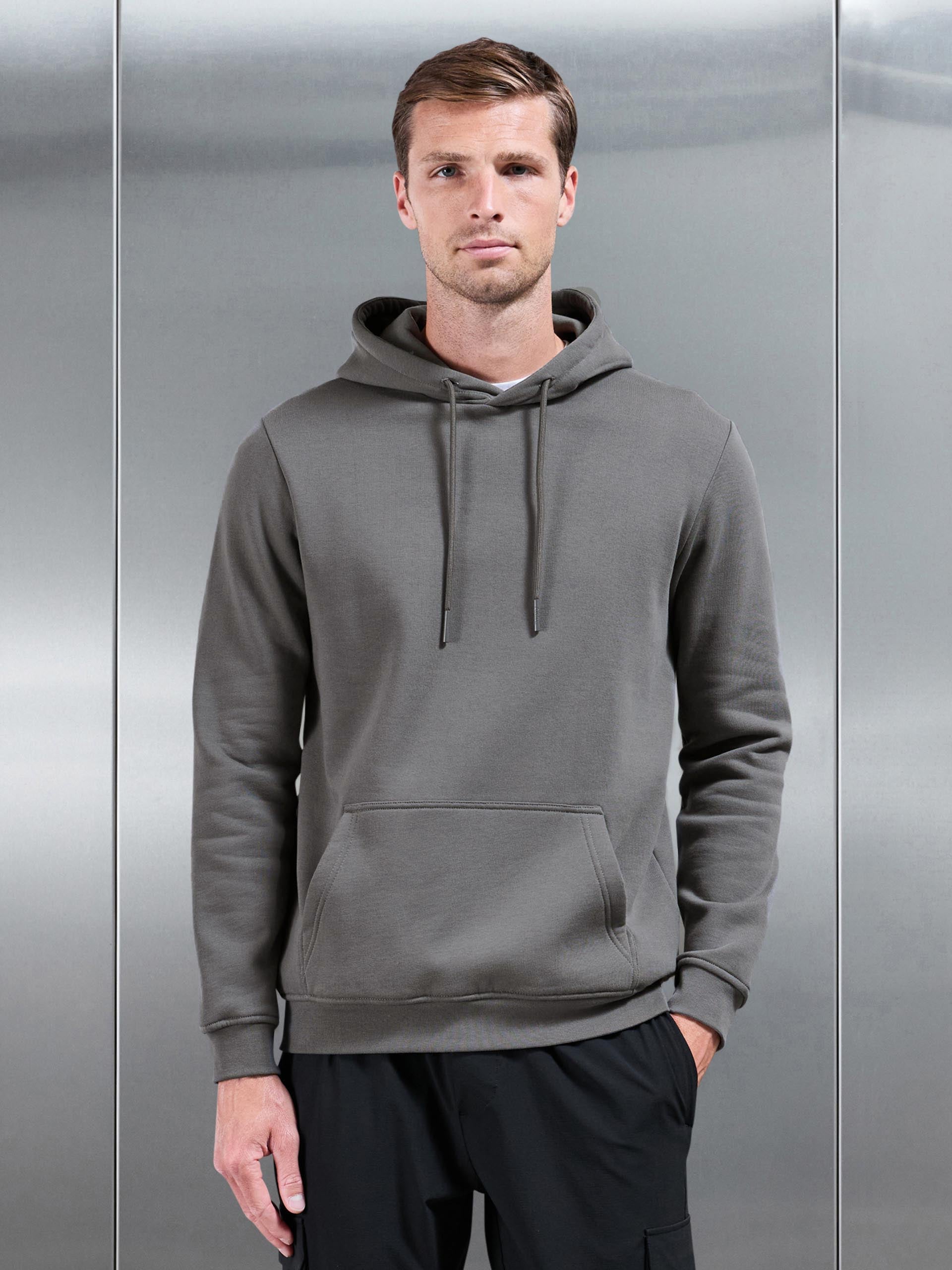Mens Essential Hoodie in Grey