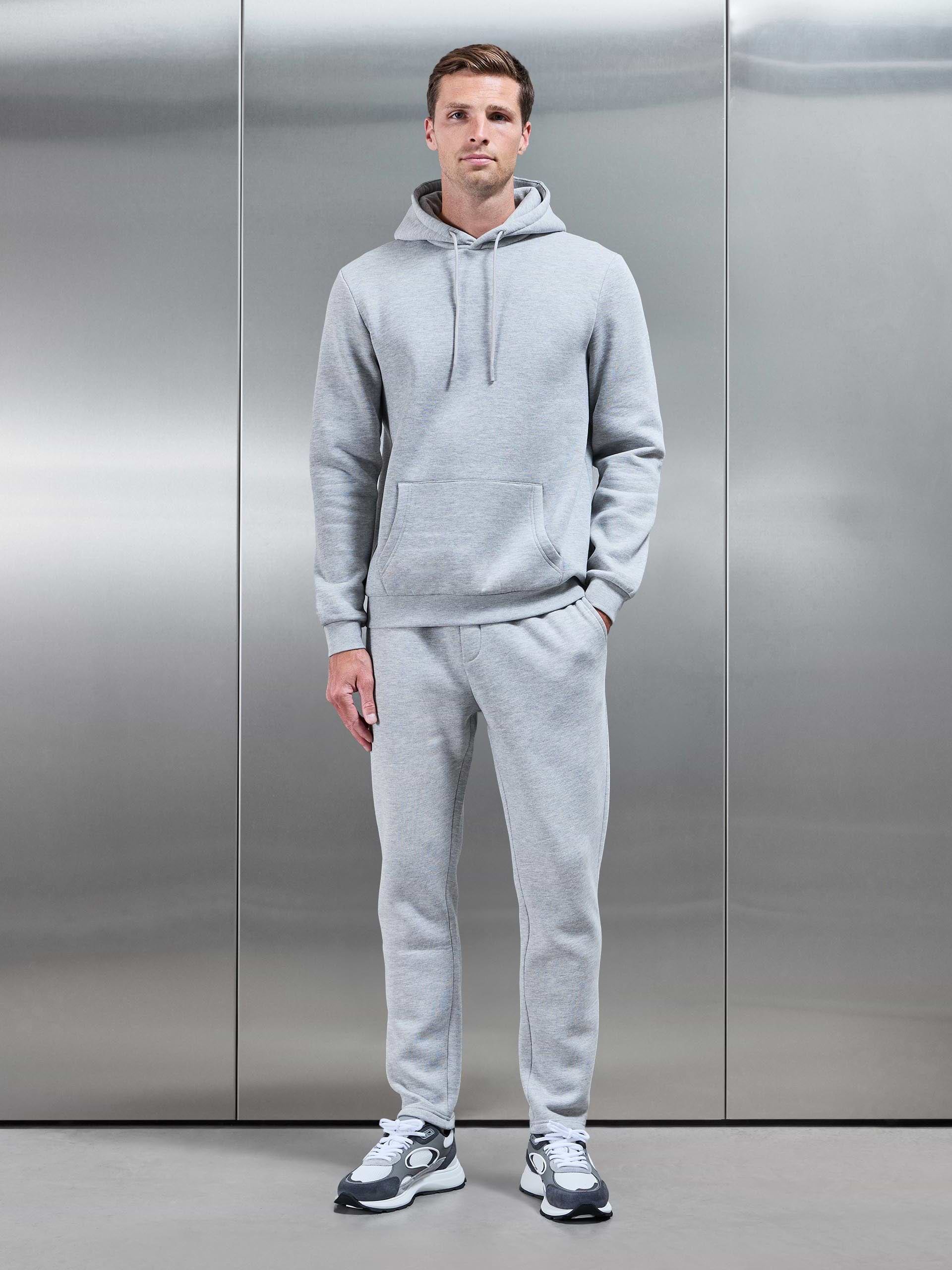 Essential Hoodie in Marl Grey
