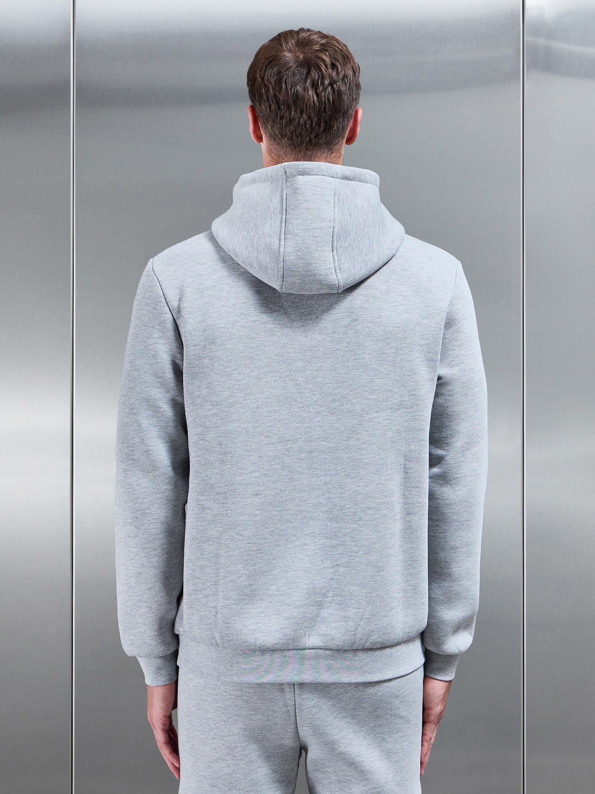 Mens Essential Hoodie in Marl Grey