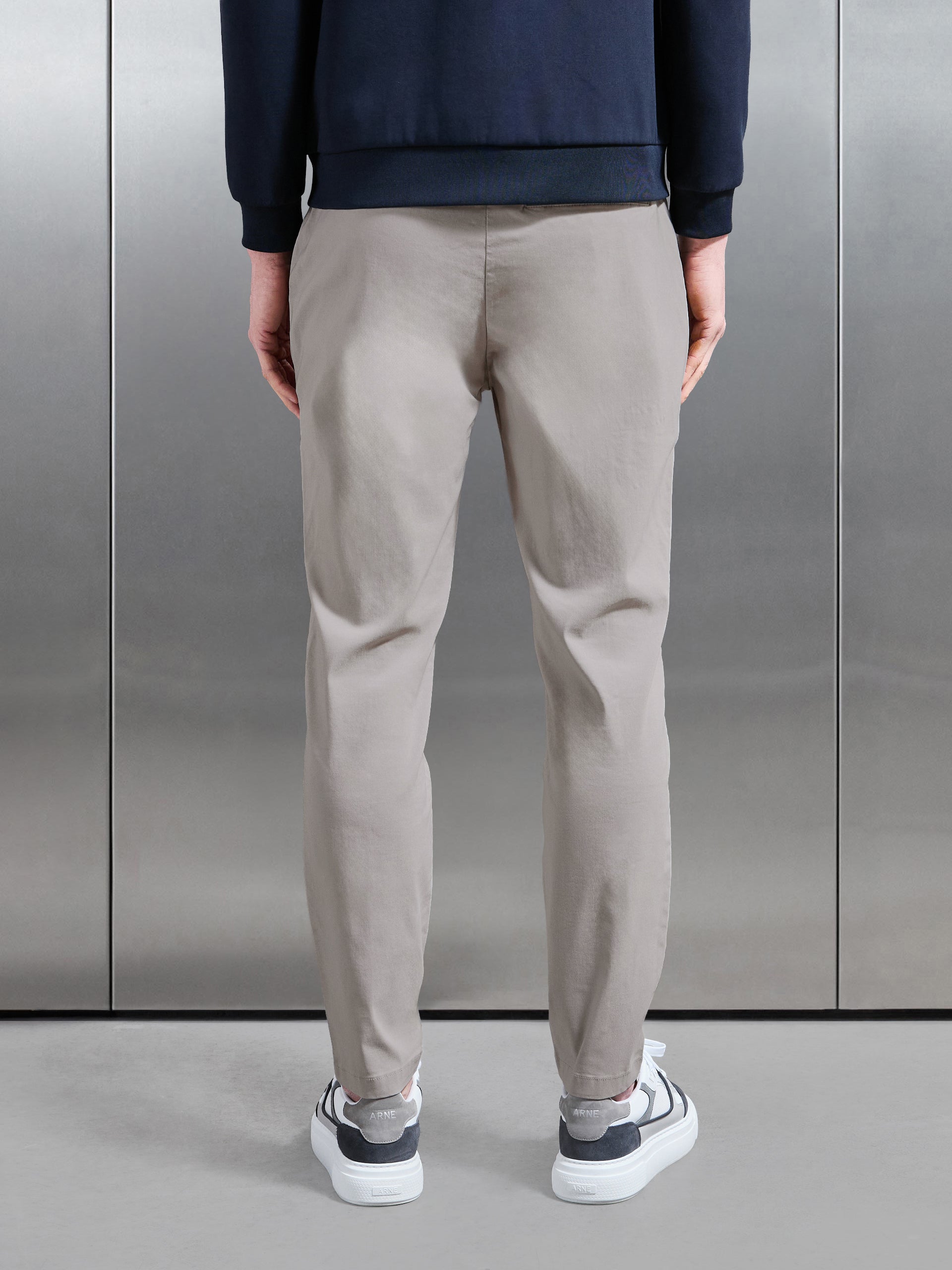 Mens Essential Nylon Trouser in Stone