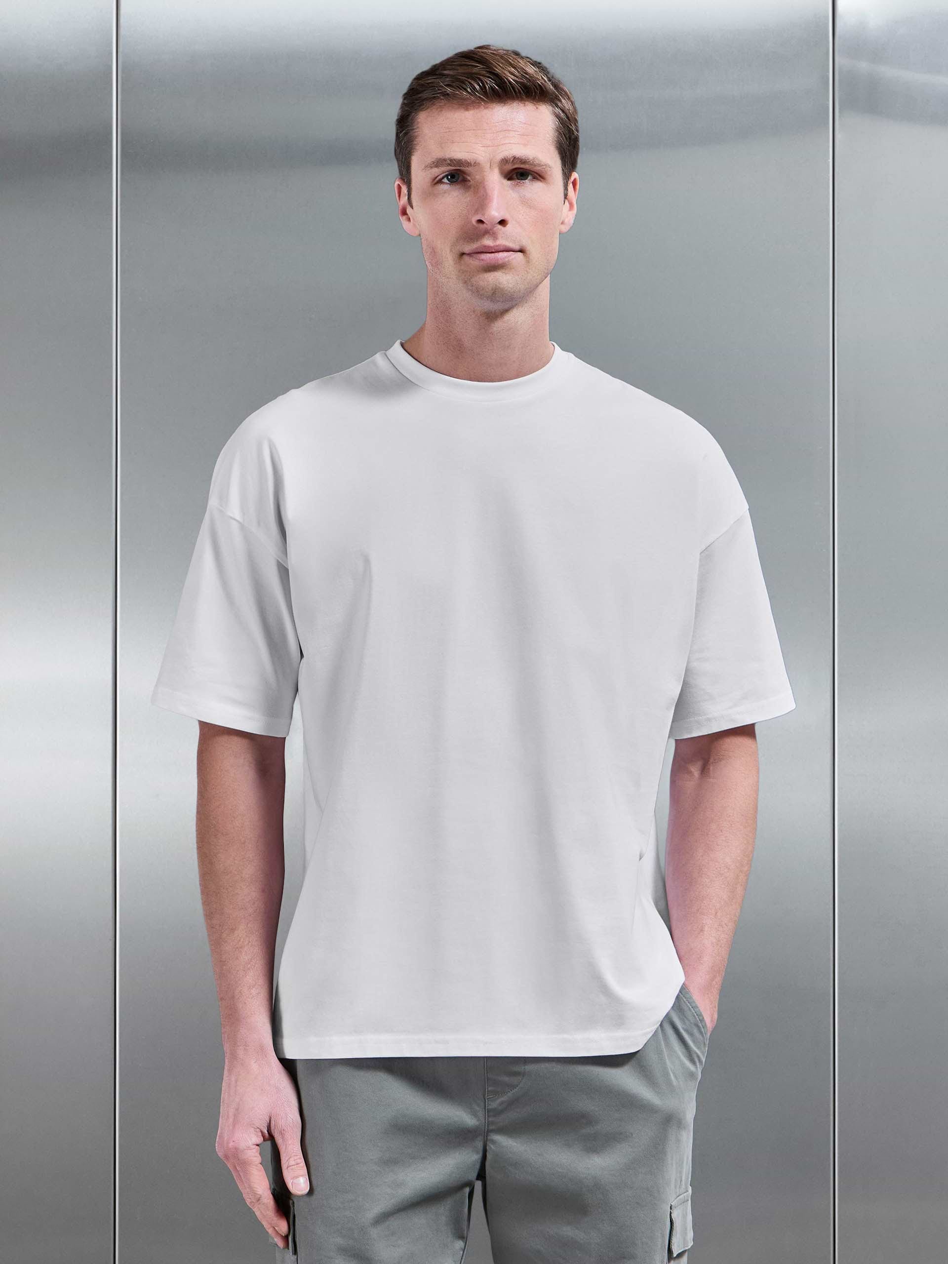 Essential Relaxed Fit Cotton T-Shirt in White