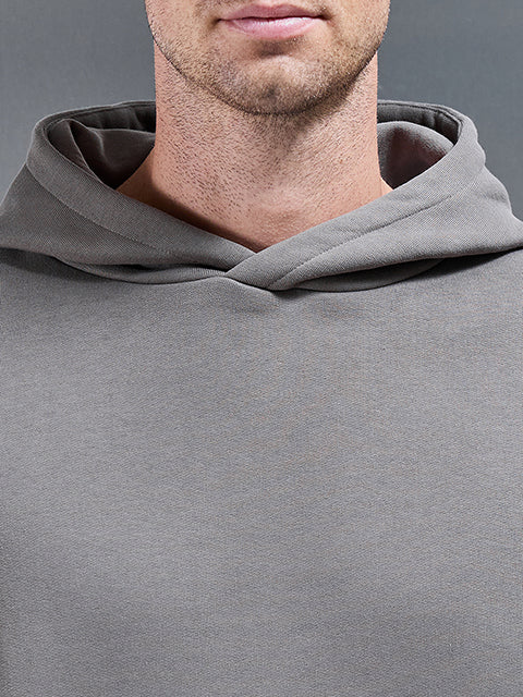 Mens Essential Relaxed Hoodie in Grey