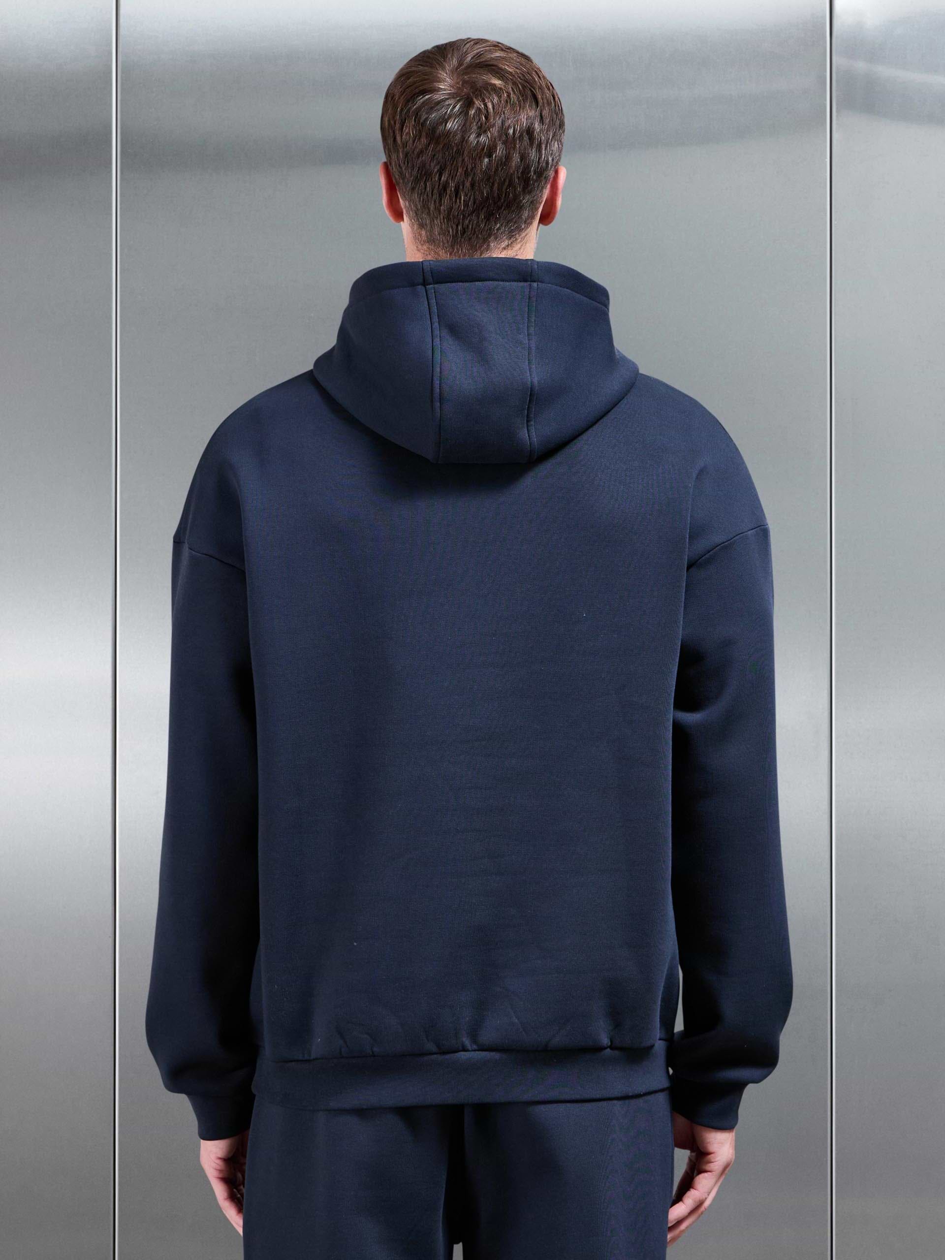 Essential Relaxed Hoodie in Navy