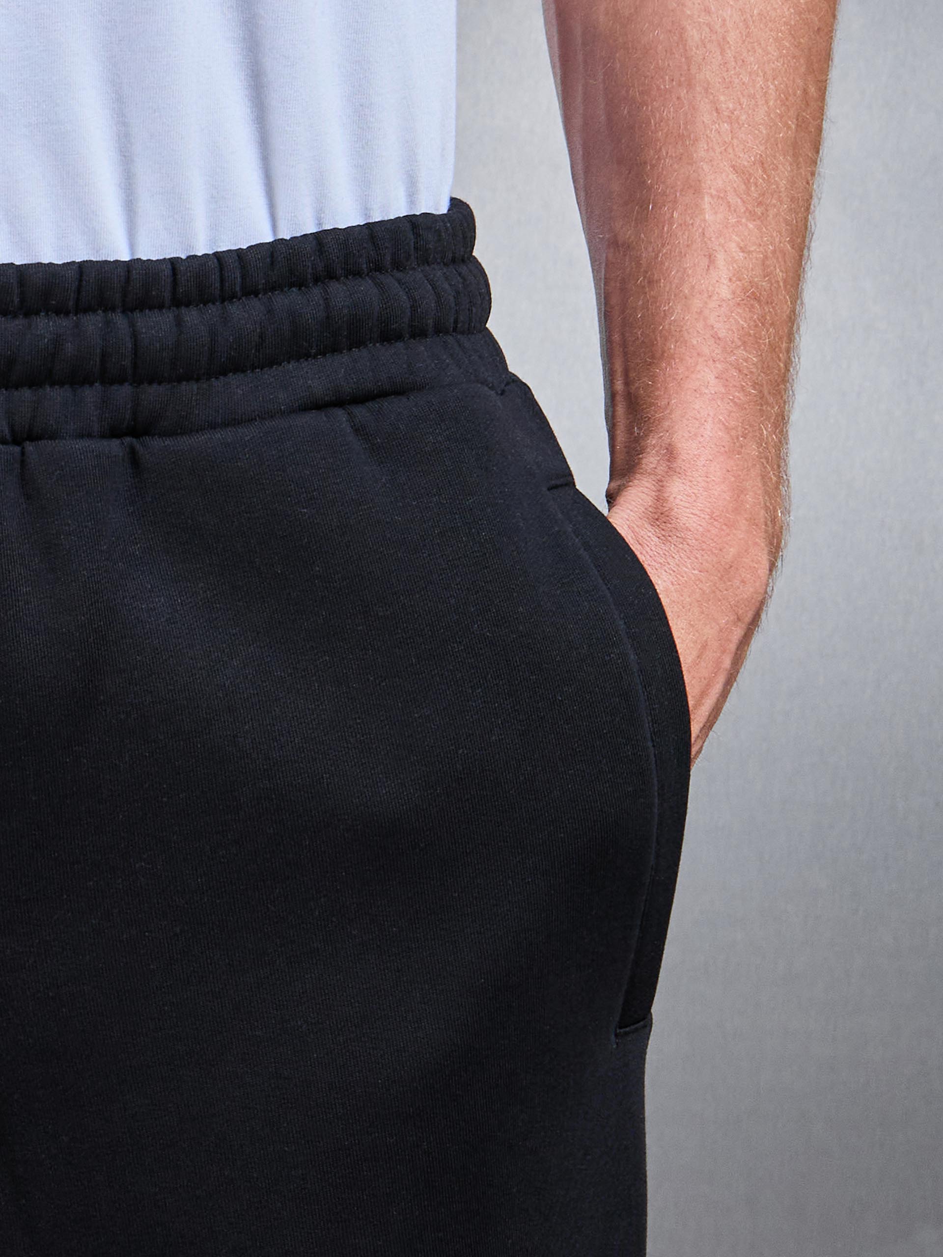 Mens Essential Straight Leg Jogger in Black