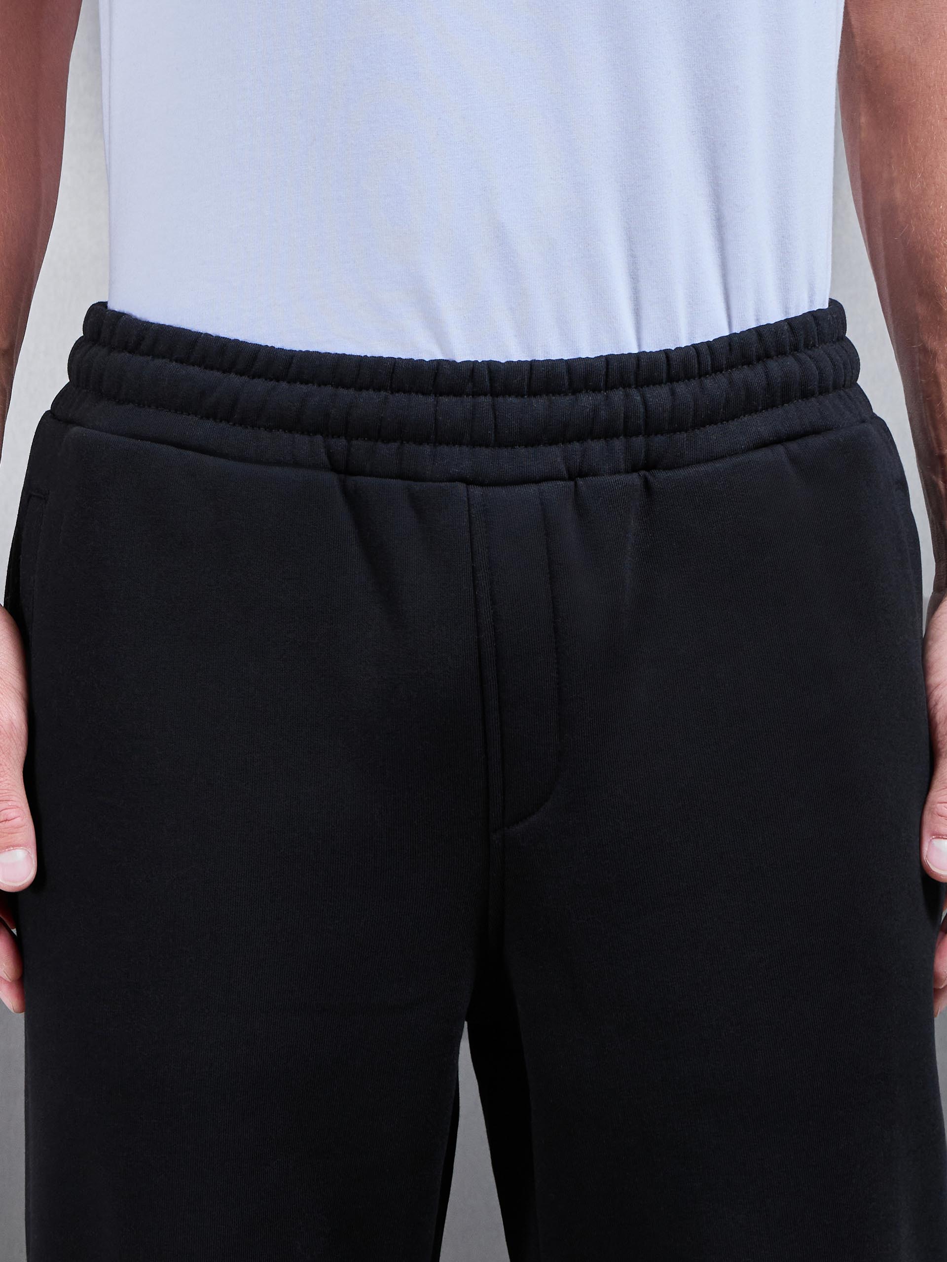 Mens Essential Straight Leg Jogger in Black