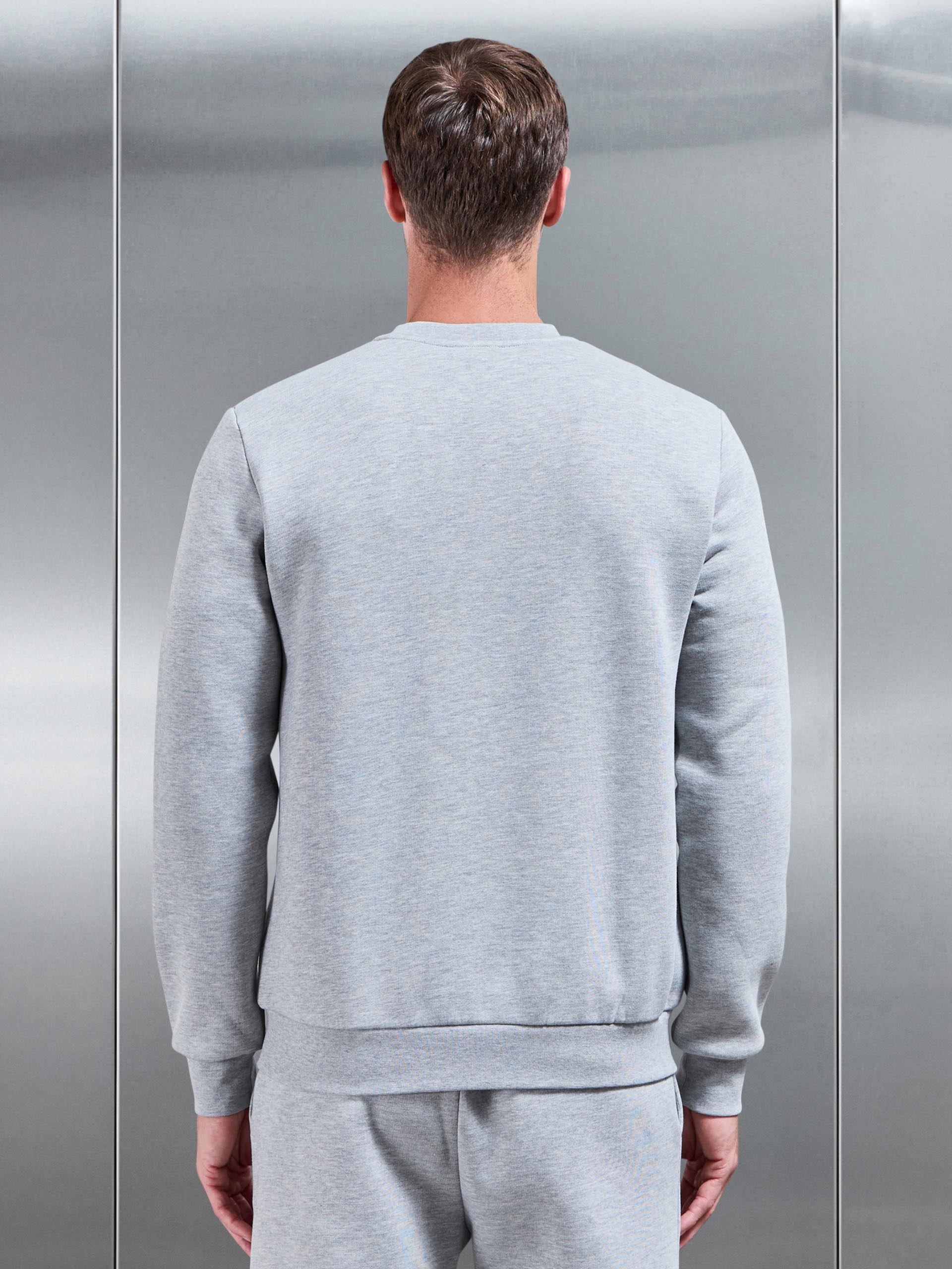 Mens Essential Sweatshirt in Marl Grey