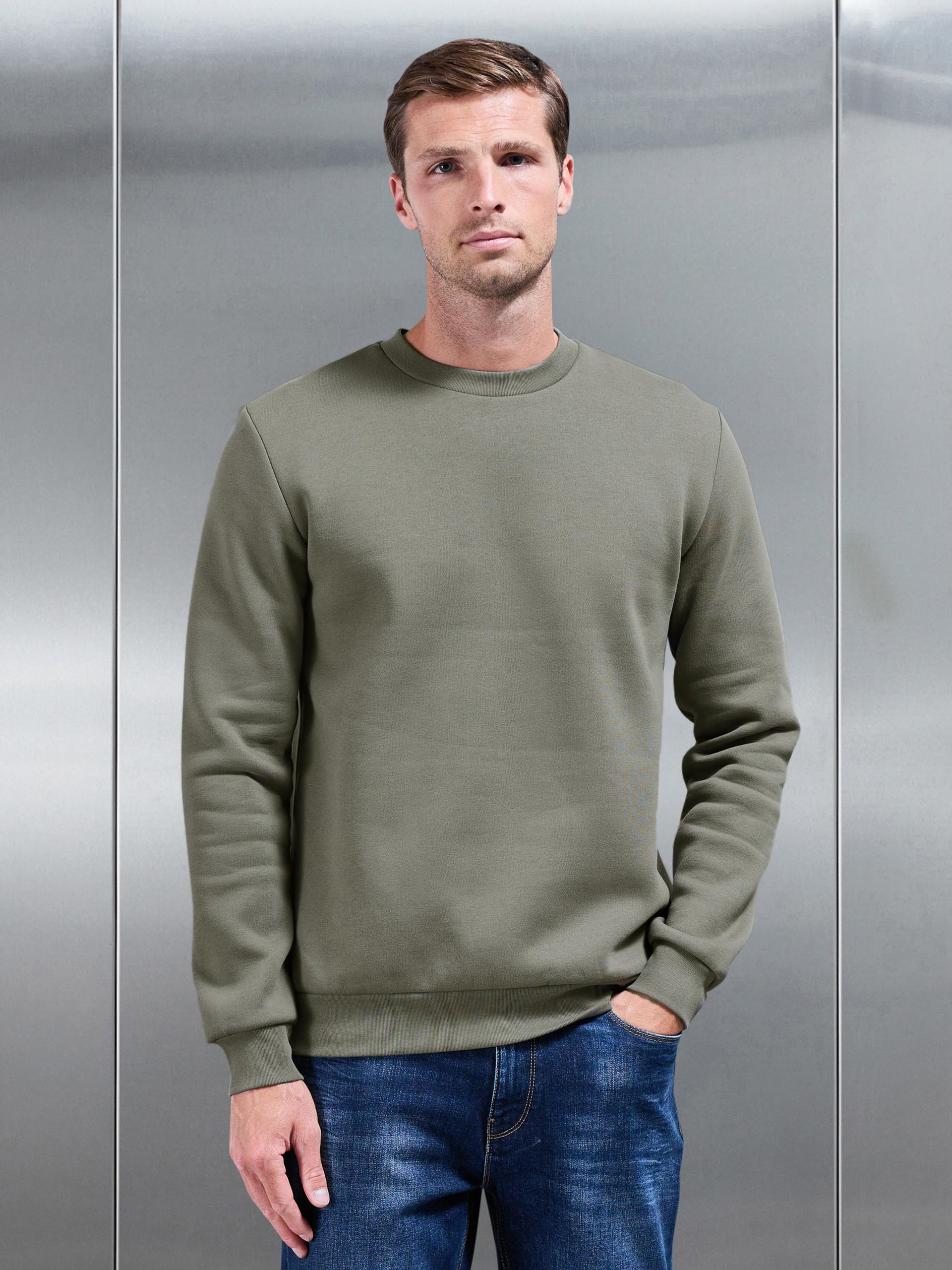 Mens Essential Sweatshirt in Sage