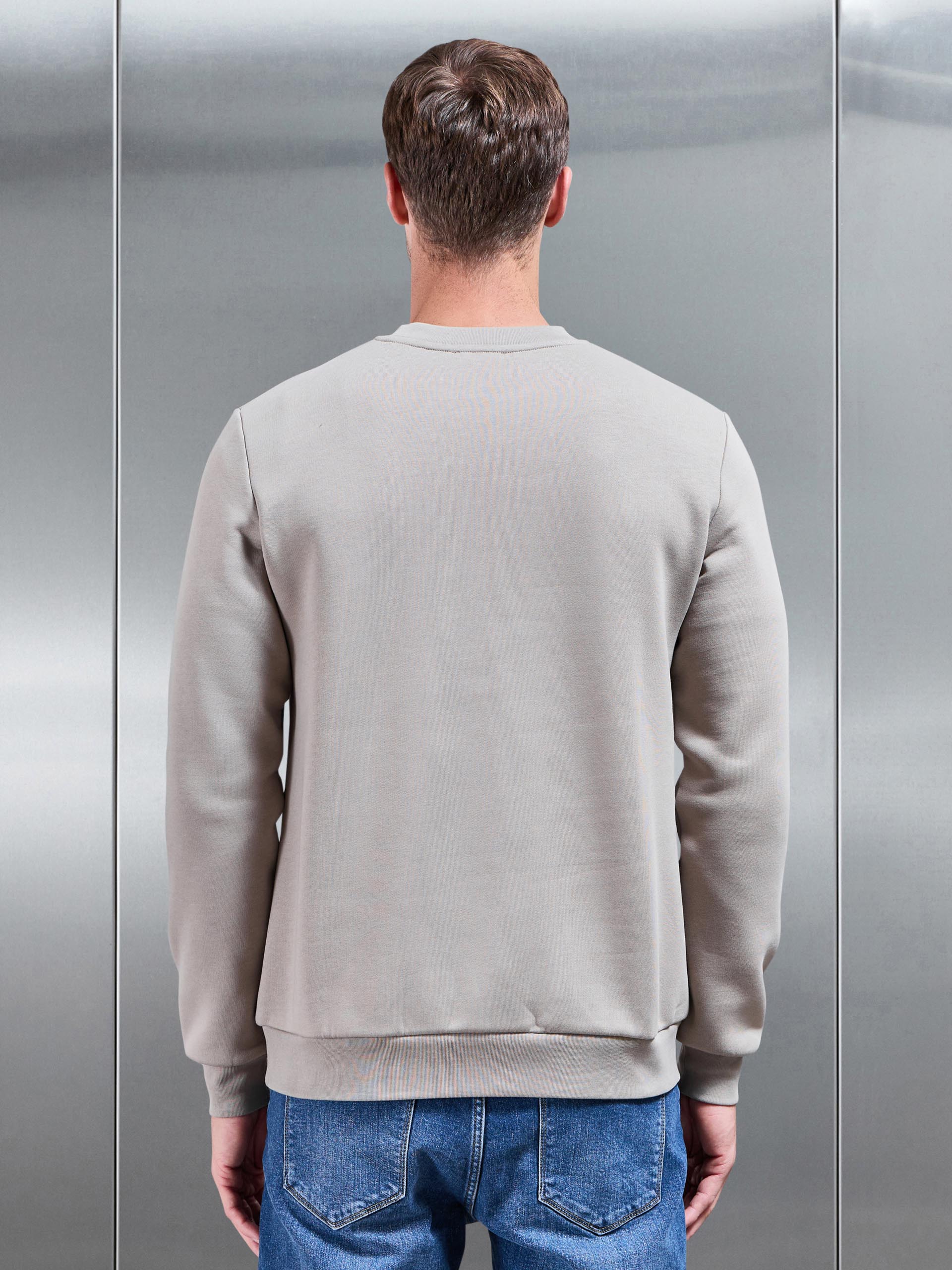 Mens Essential Sweatshirt in Stone