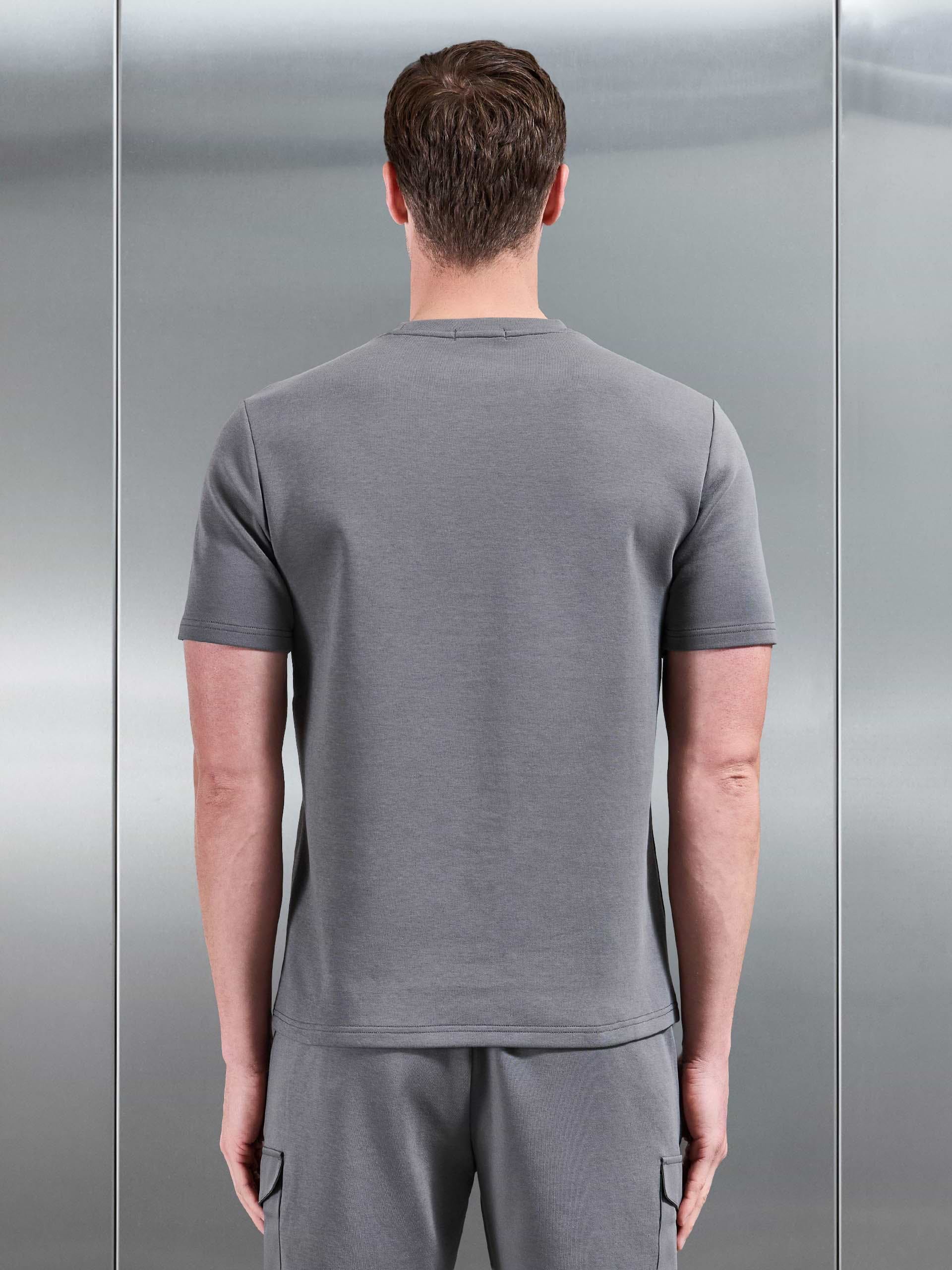 Everyday Luxe Hybrid Cargo T-Shirt in Grey
