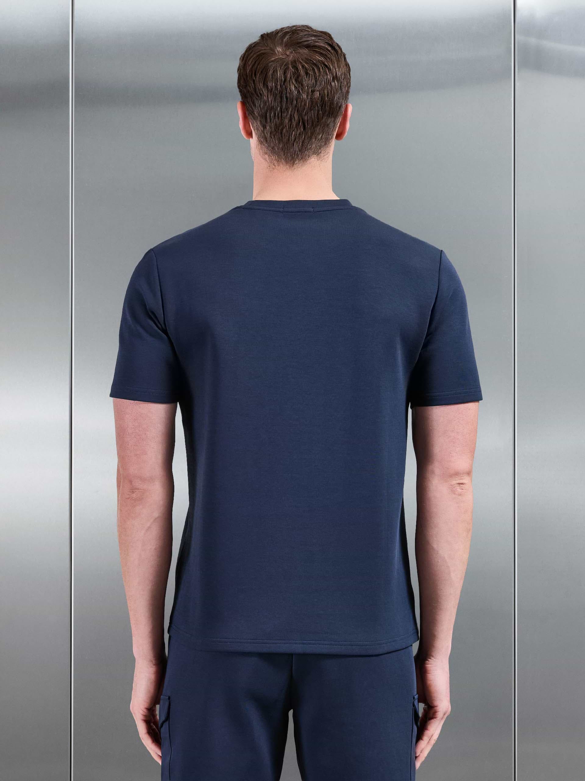 Everyday Luxe Hybrid Cargo T-Shirt in Navy