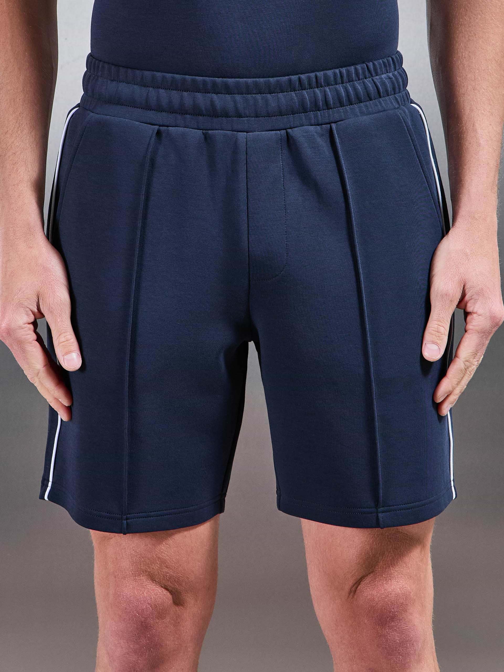 Everyday Luxe Piping Short in Navy
