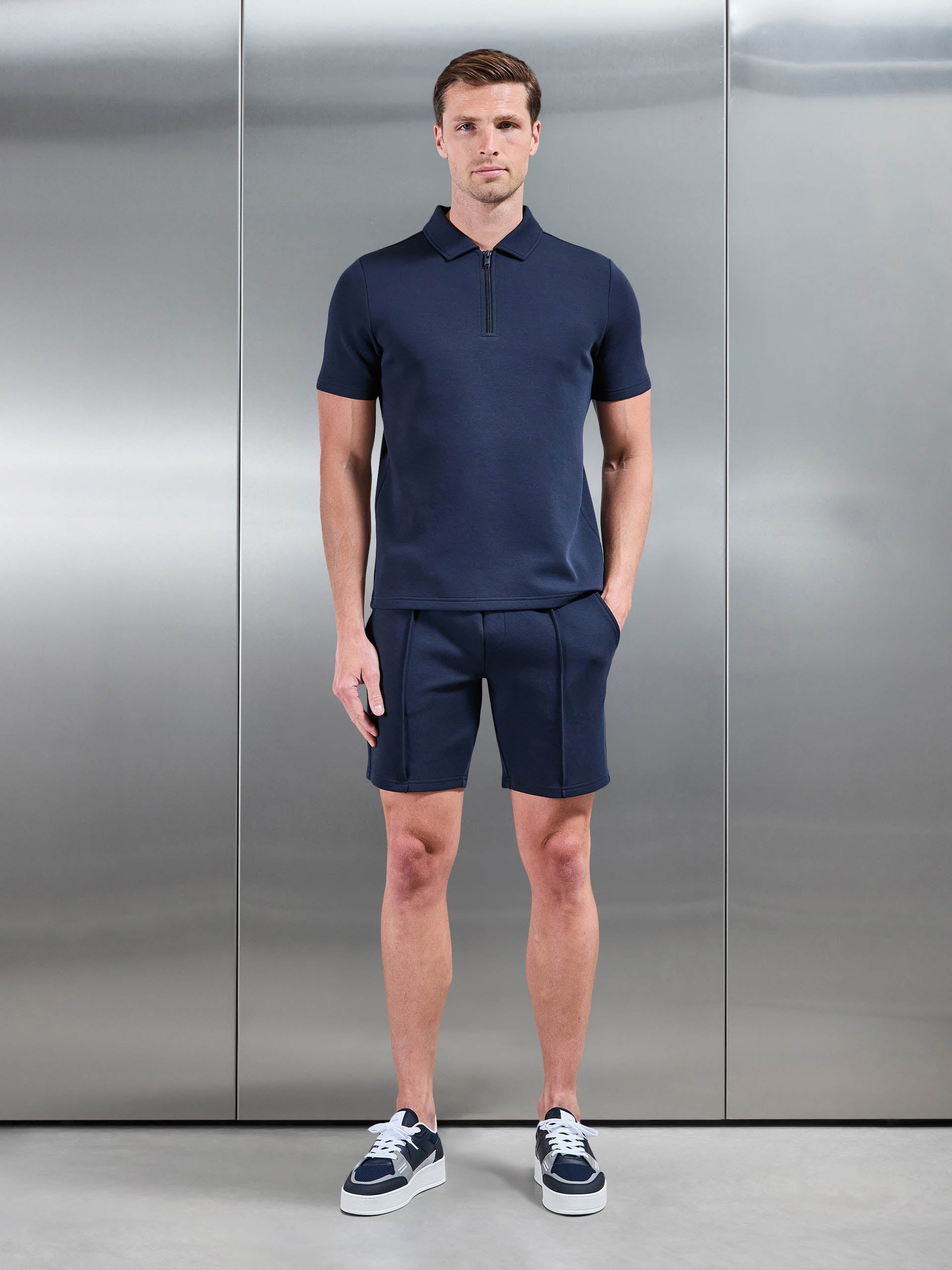 Mens Everyday Luxe Polo Shirt in Navy