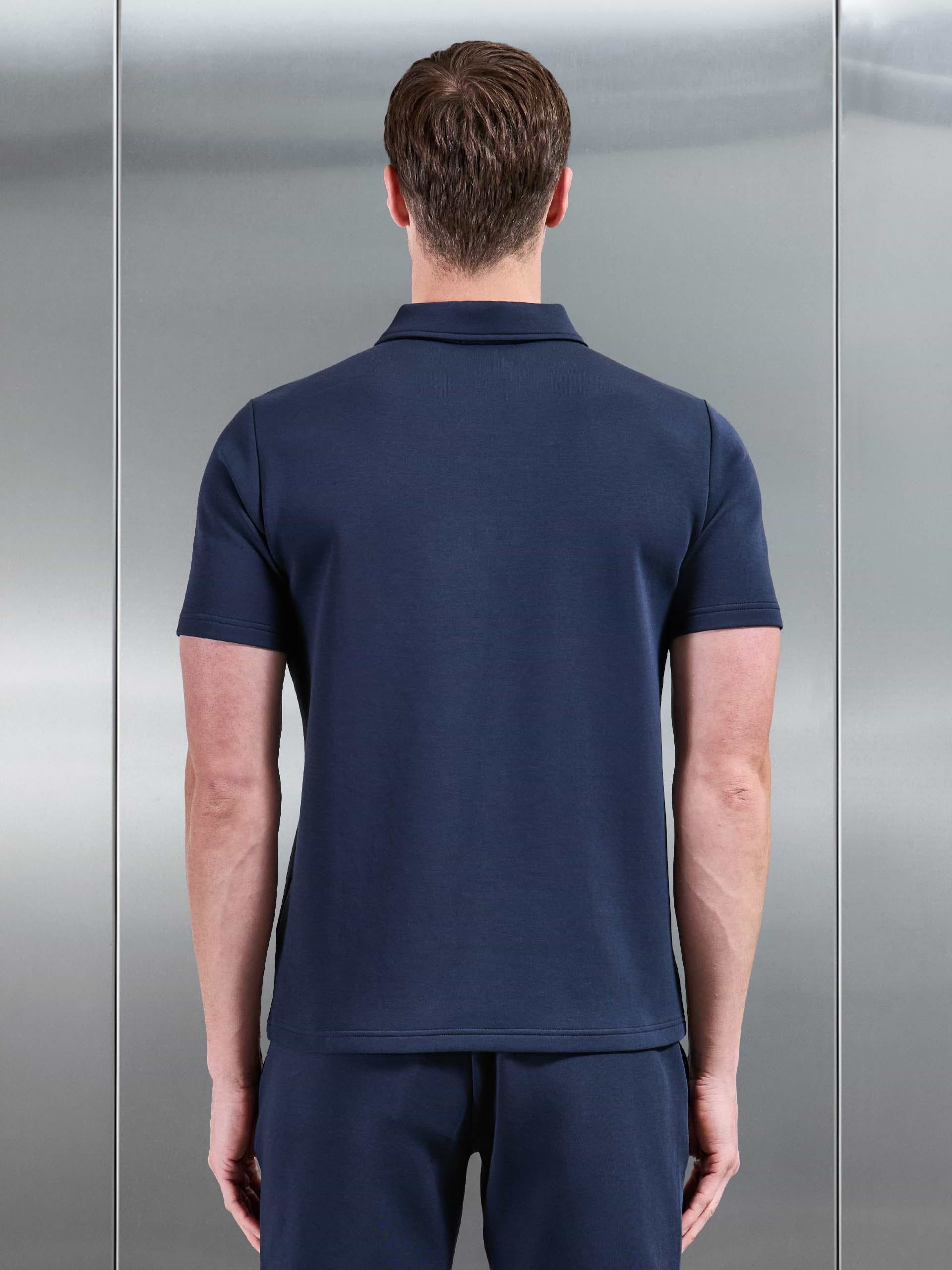 Everyday Luxe Polo Shirt in Navy