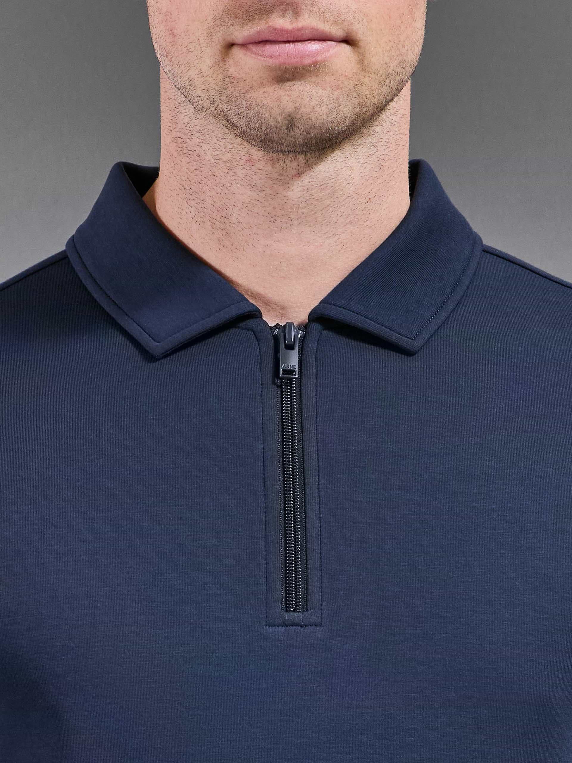 Everyday Luxe Polo Shirt in Navy