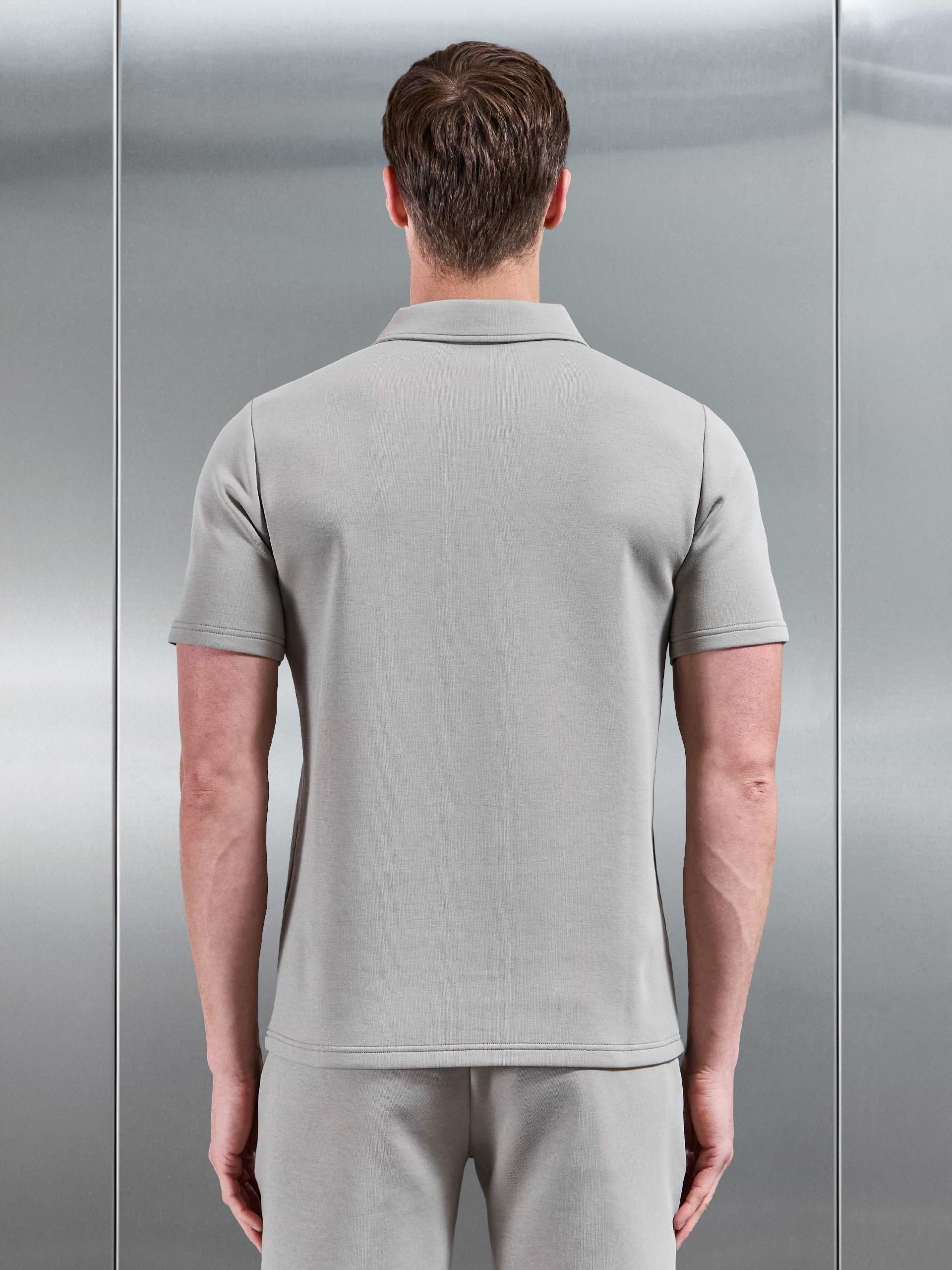 Everyday Luxe Polo Shirt in Stone