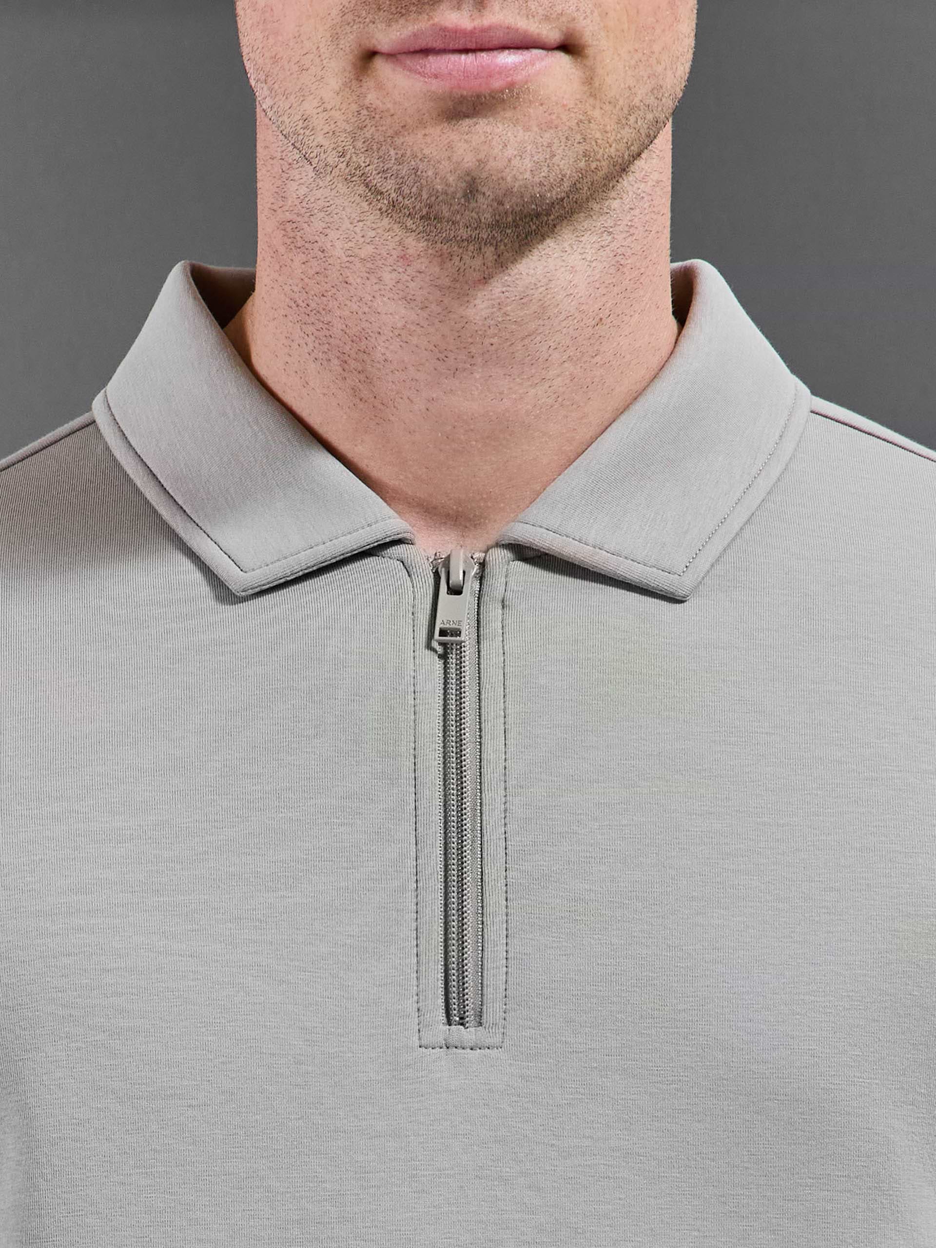 Everyday Luxe Polo Shirt in Stone