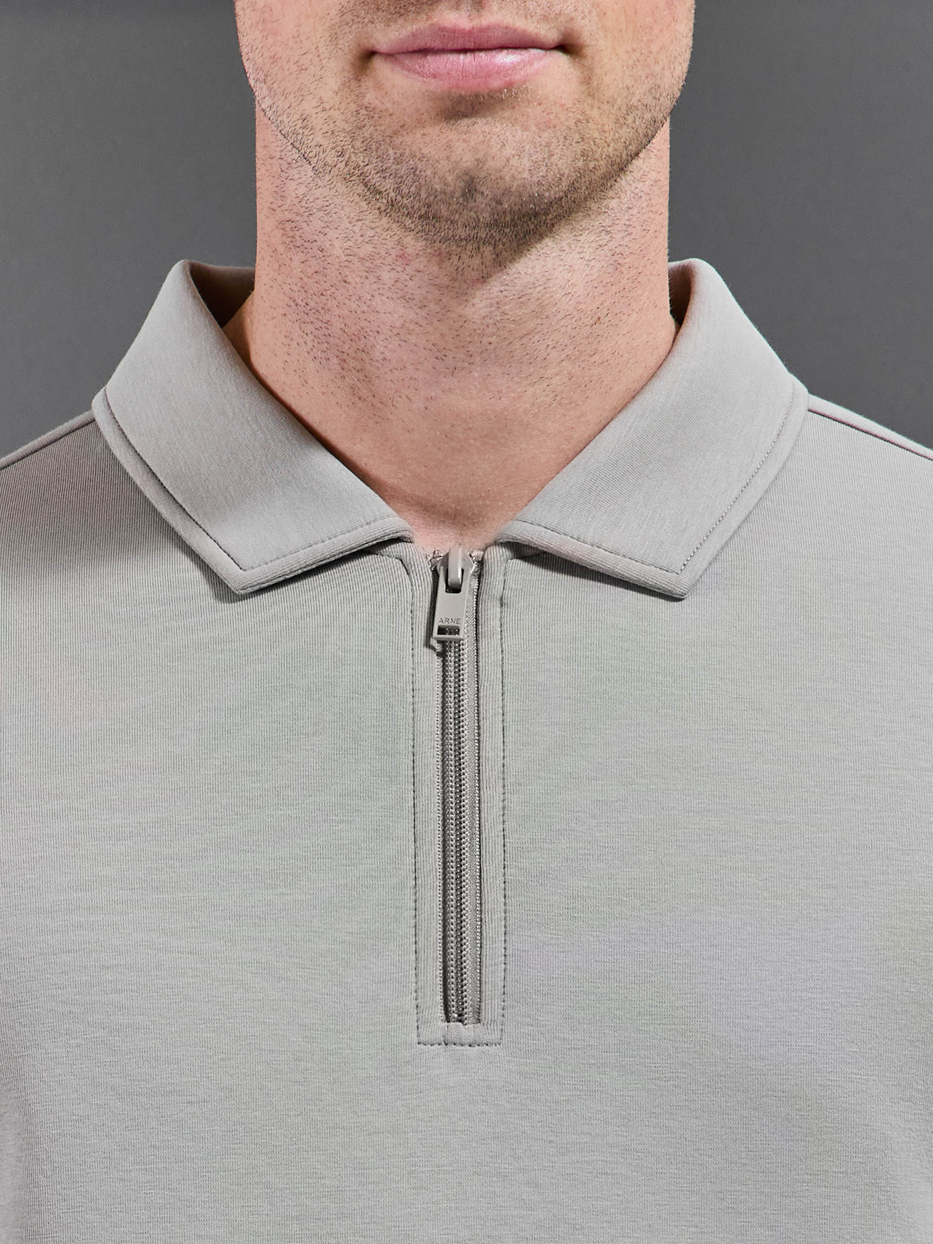 Mens Everyday Luxe Polo Shirt in Stone