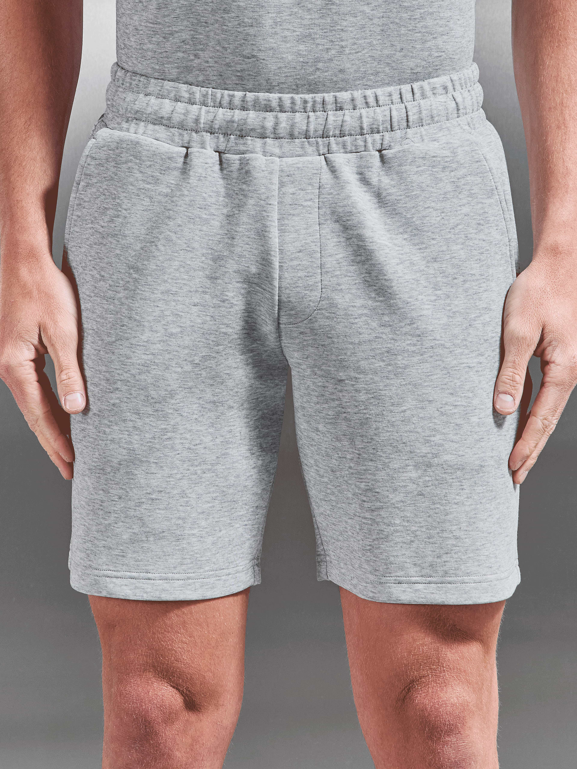 Everyday Luxe Relaxed Short in Marl Grey