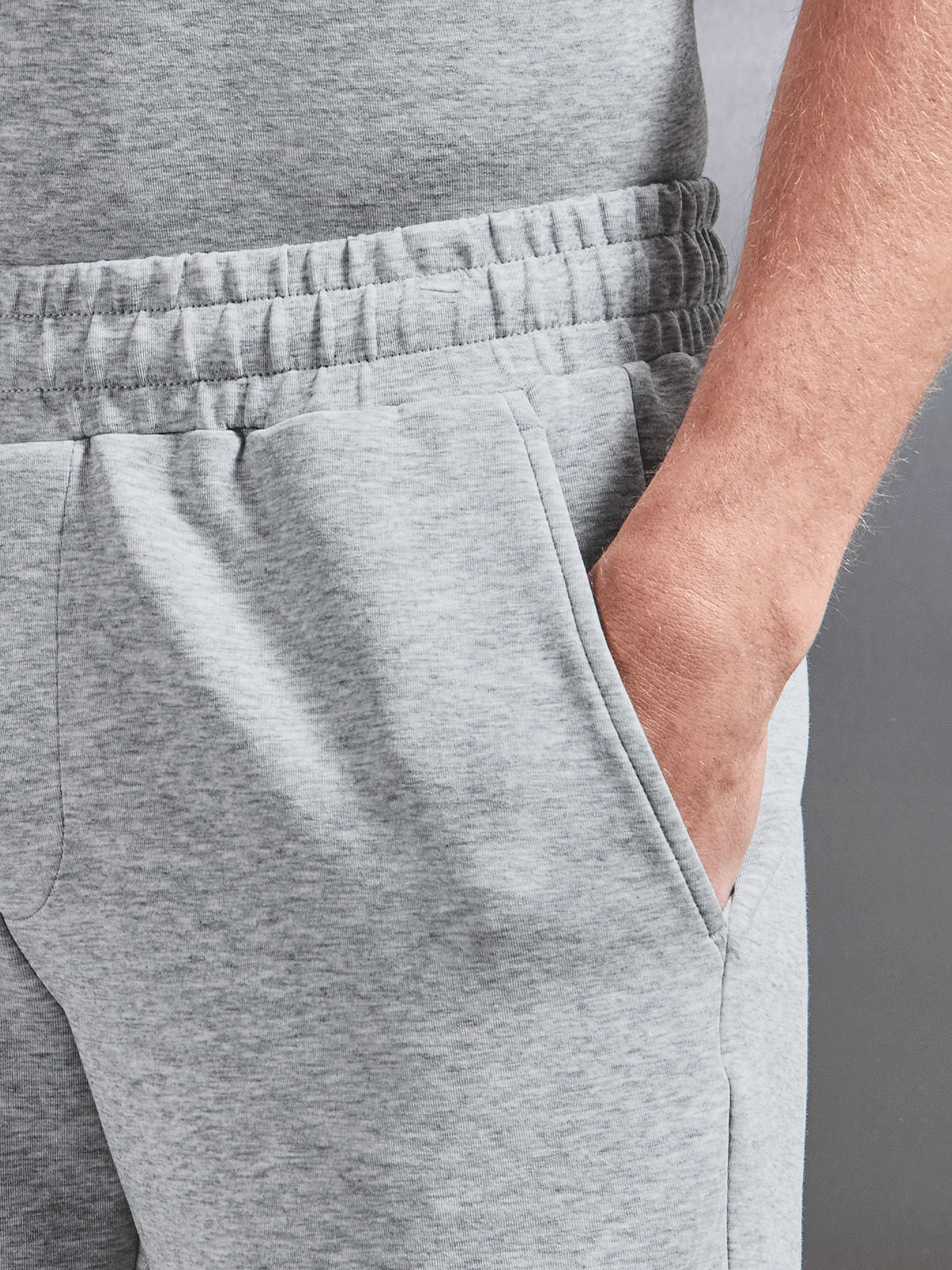 Everyday Luxe Relaxed Short in Marl Grey