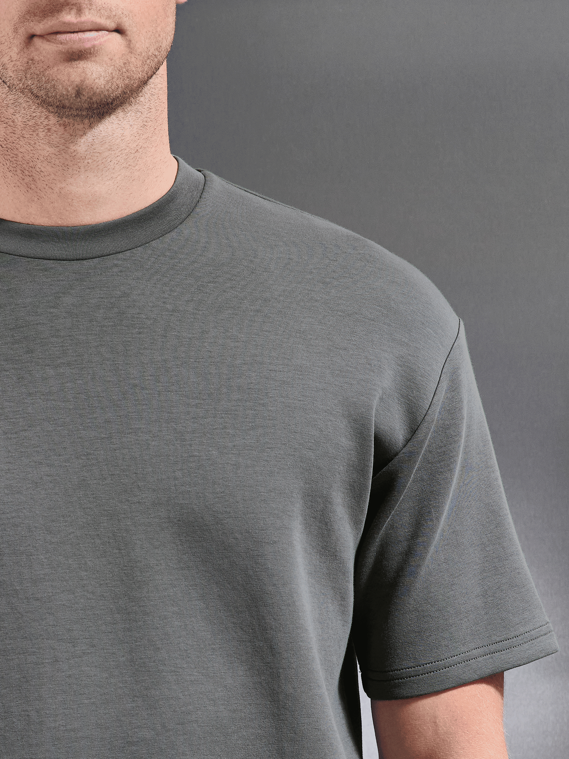 Mens Everyday Luxe Relaxed T-Shirt in Grey
