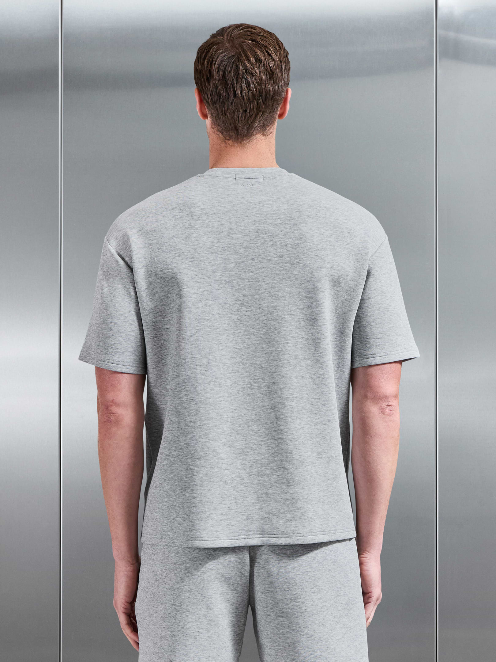 Everyday Luxe Relaxed T-Shirt in Marl Grey