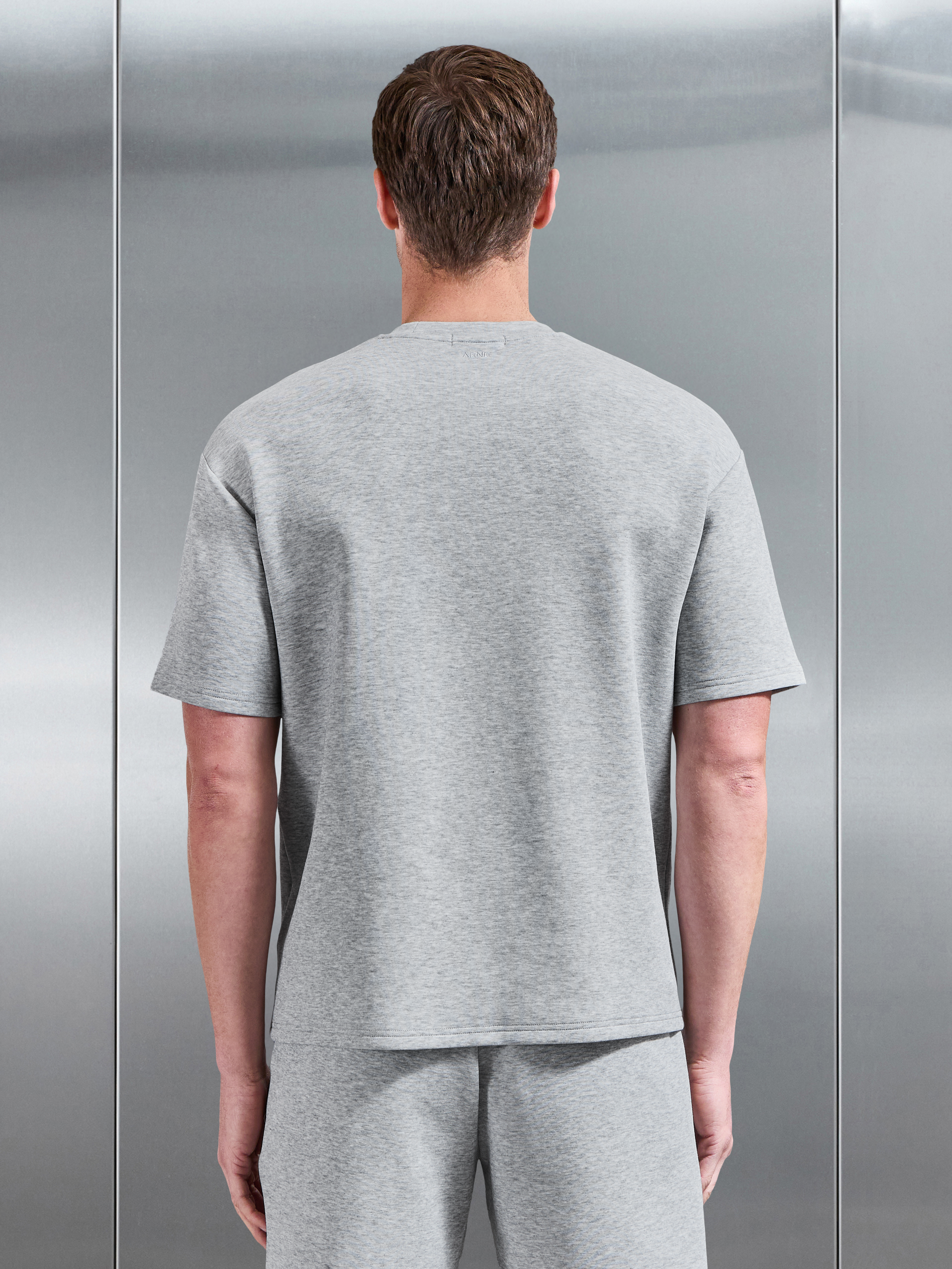 Mens Everyday Luxe Relaxed T-Shirt in Marl Grey