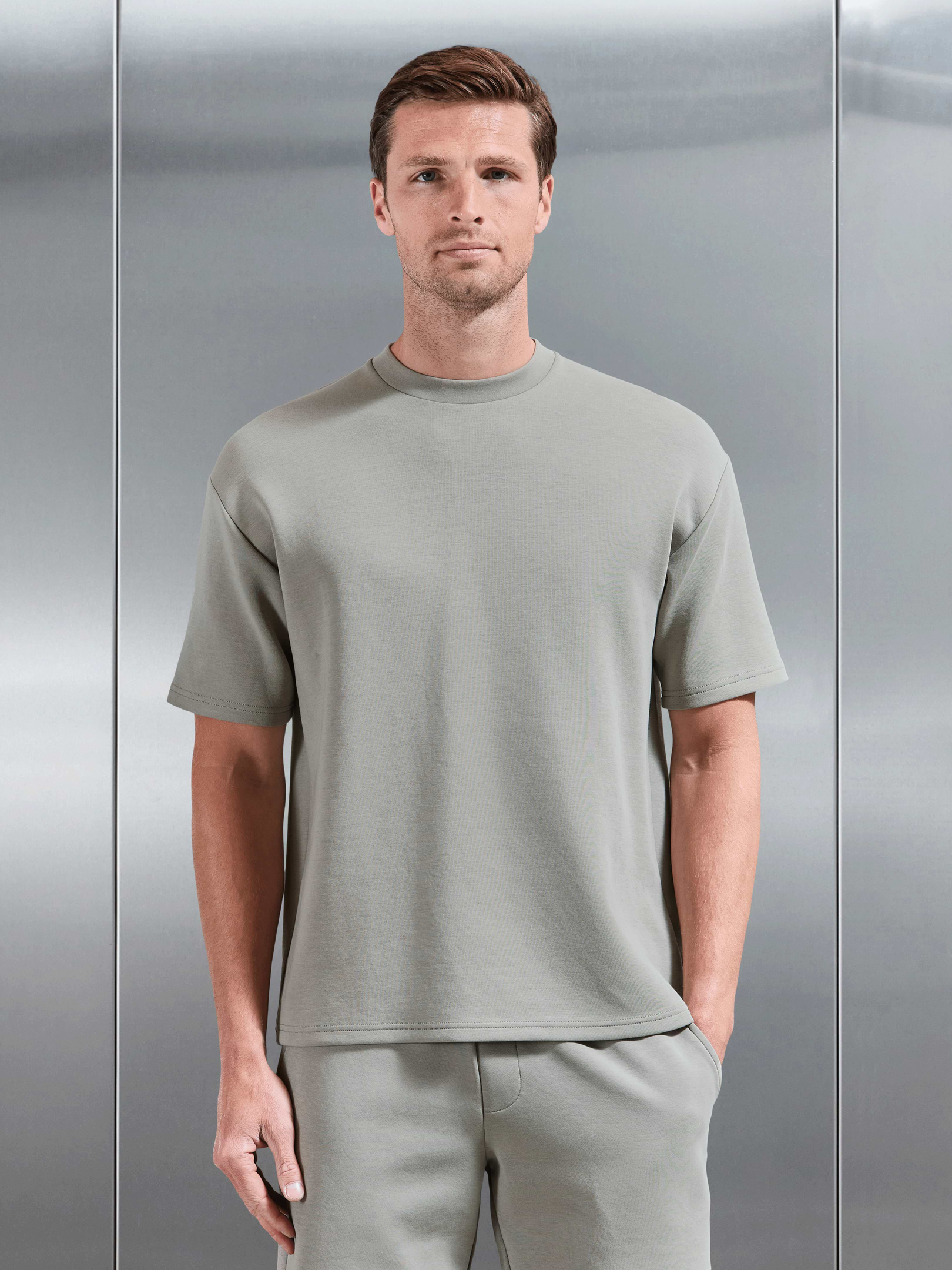 Everyday Luxe Relaxed T-Shirt in Stone