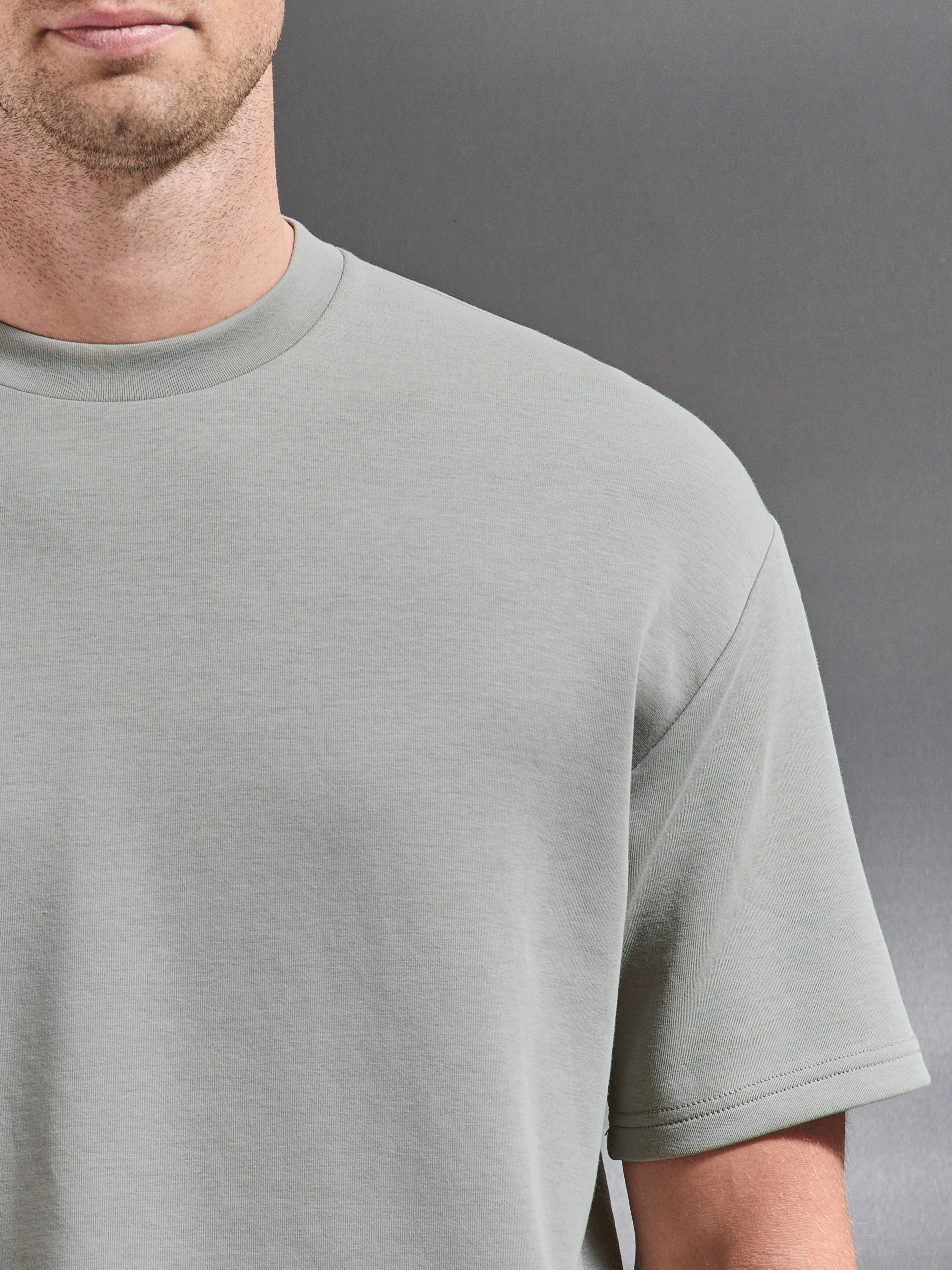 Mens Everyday Luxe Relaxed T-Shirt in Stone