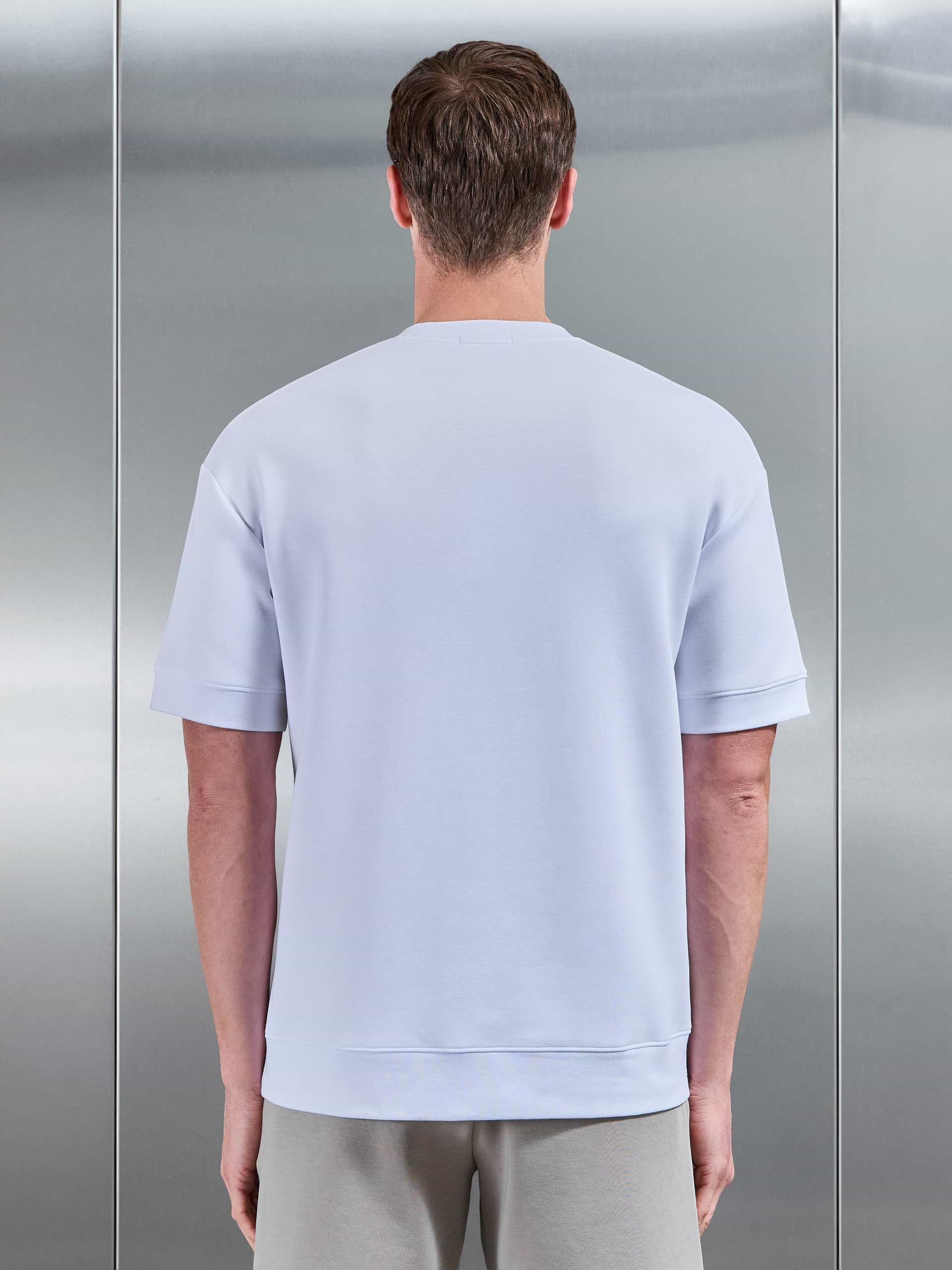 Everyday Luxe Ribbed Relaxed T-Shirt in White