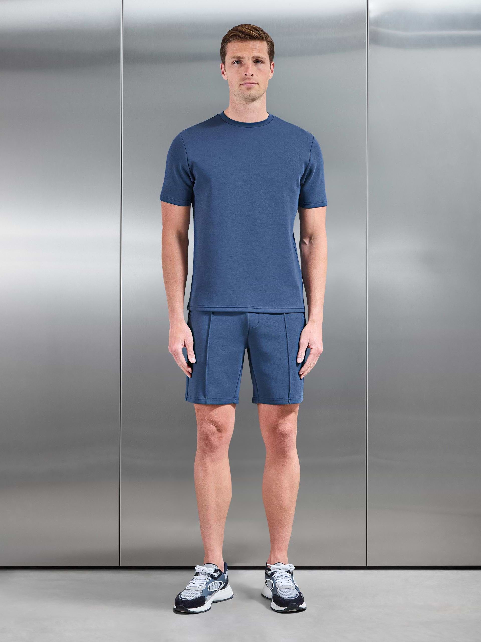 Mens Everyday Luxe Short in Steel Blue