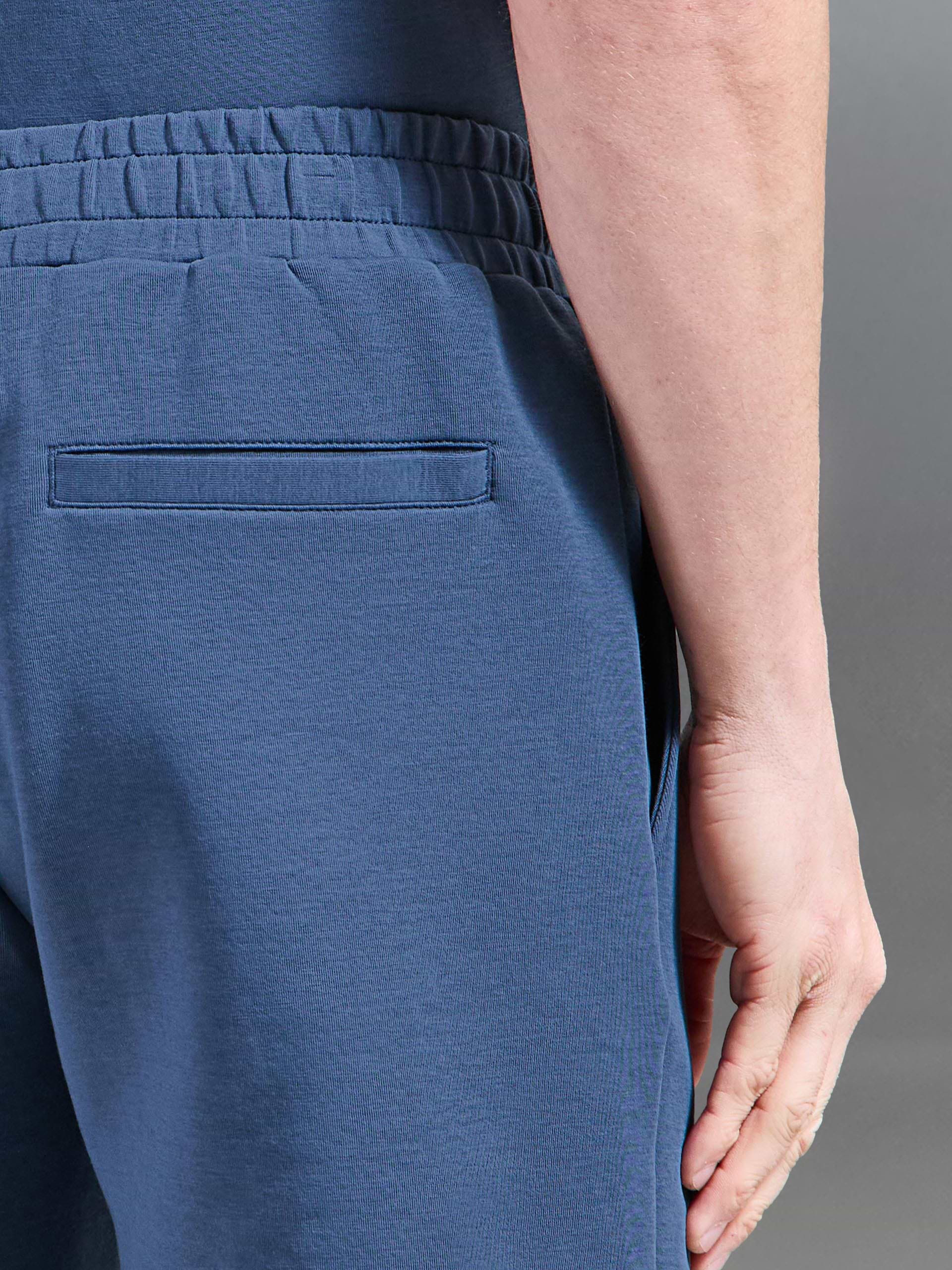 Everyday Luxe Short in Steel Blue