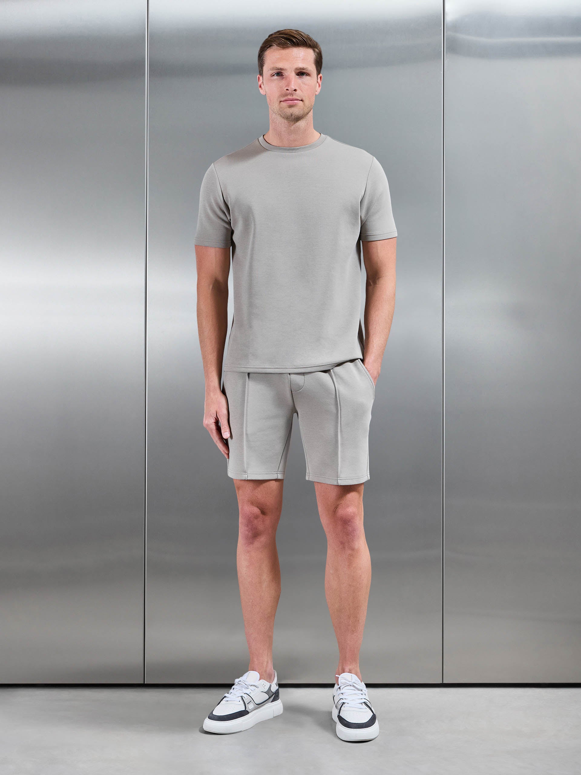 Mens Everyday Luxe Short in Stone