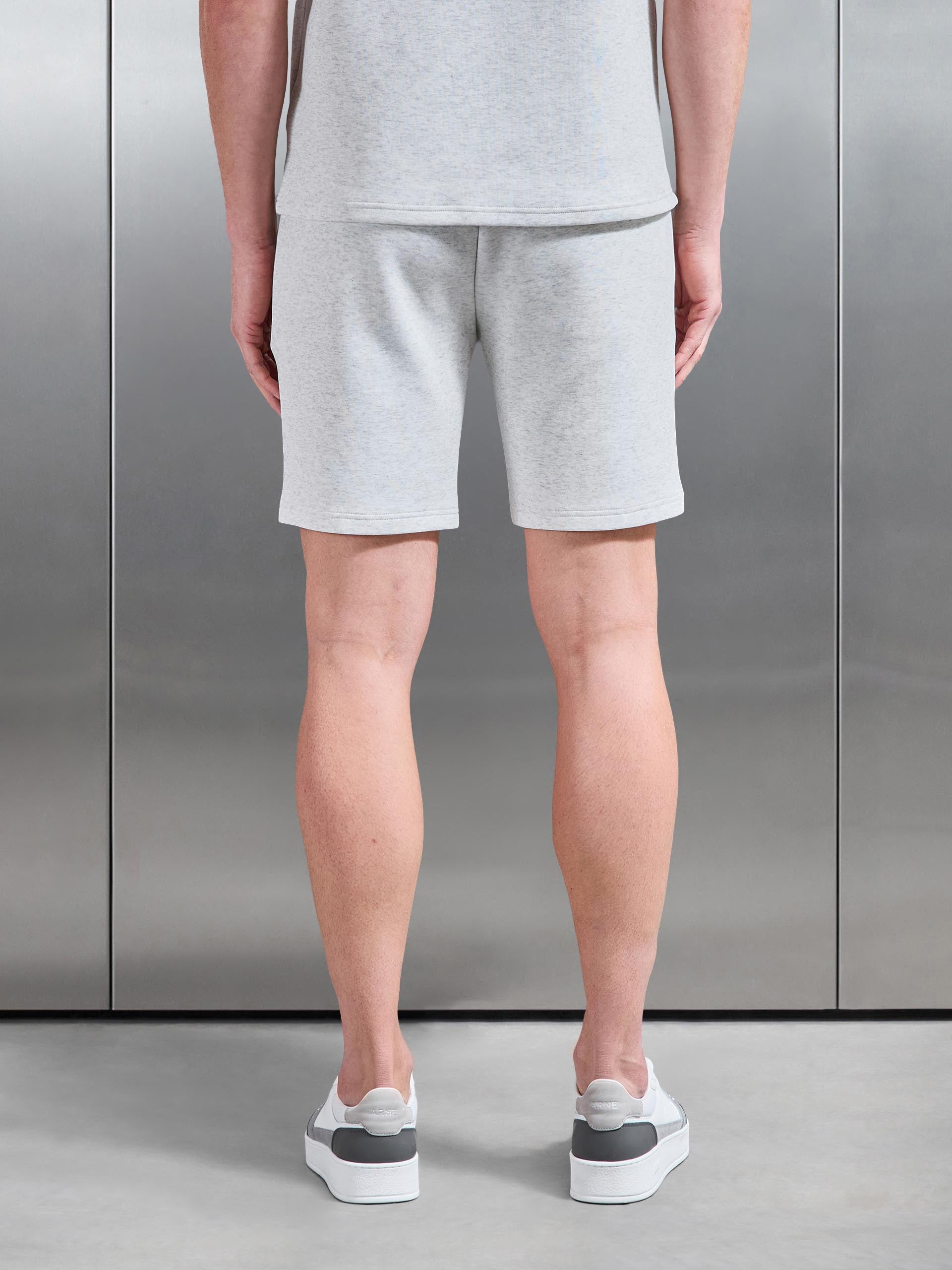 Mens Everyday Luxe Short in White Marl