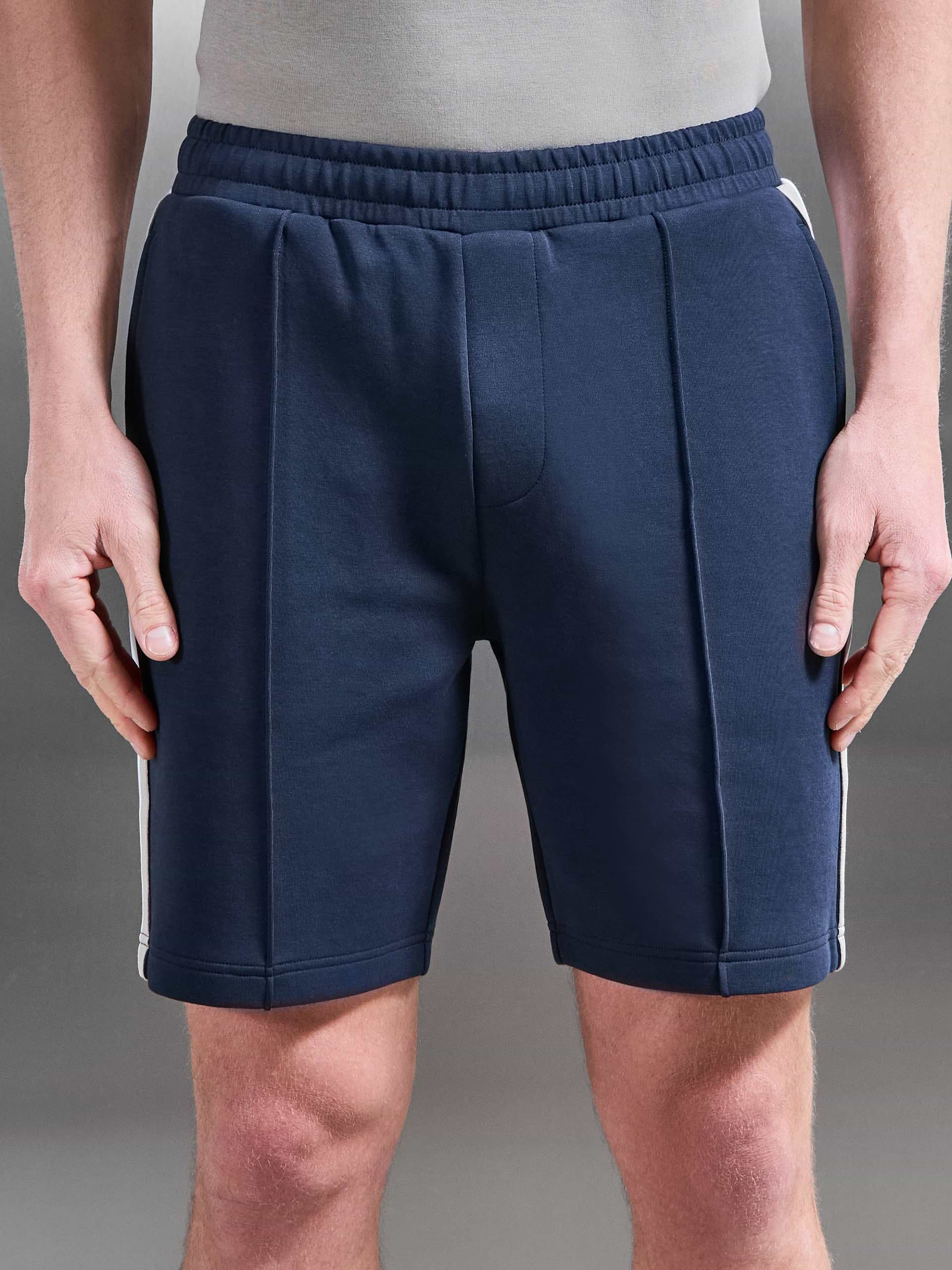 Everyday Luxe Side Stripe Short in Navy