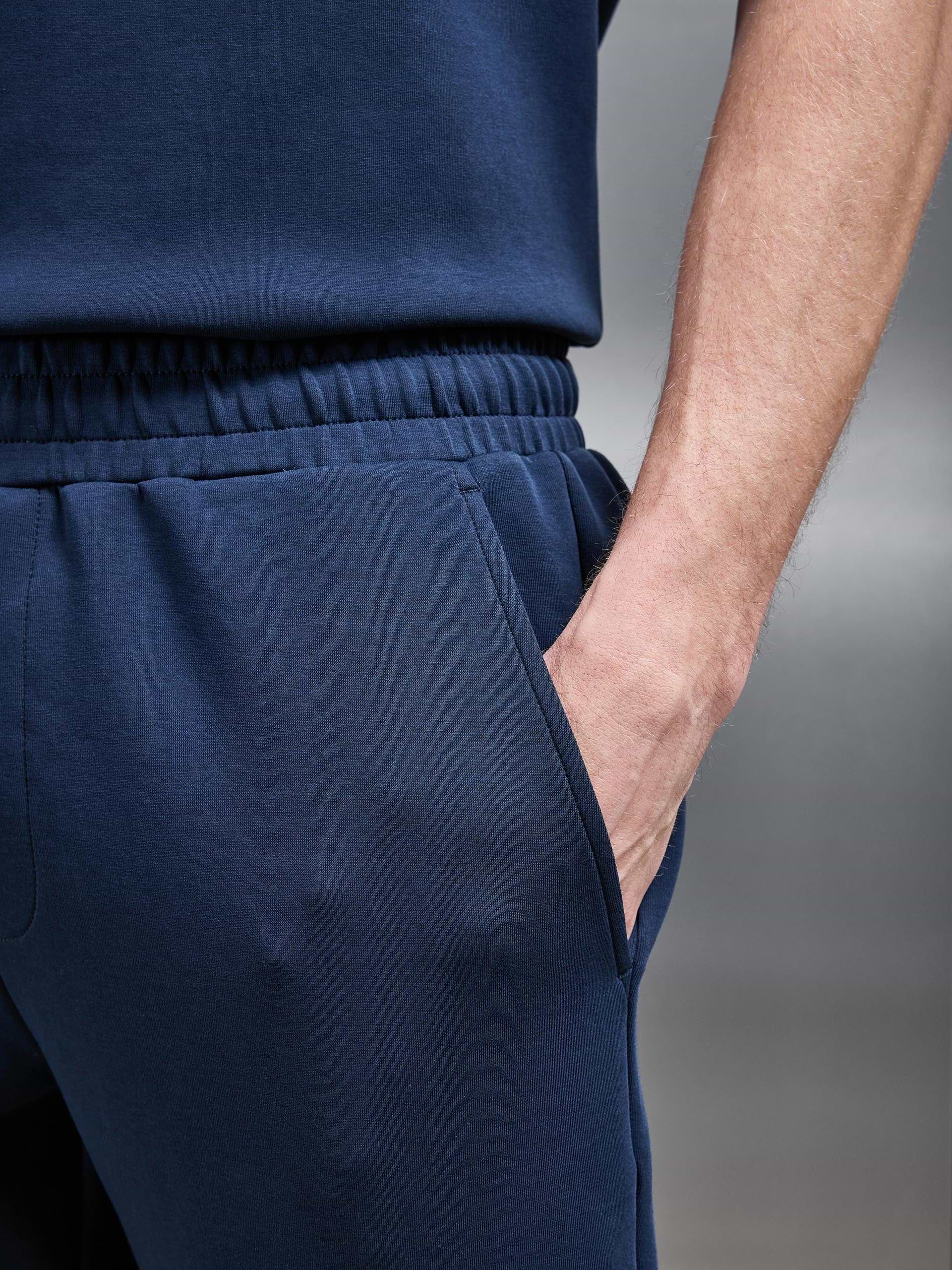 Everyday Luxe Straight Leg Jogger in Navy