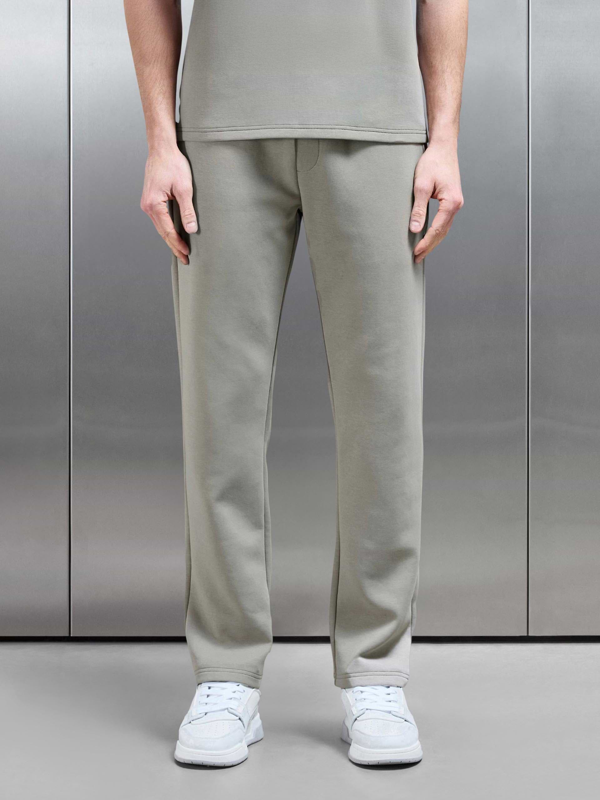 Everyday Luxe Straight Leg Jogger in Stone