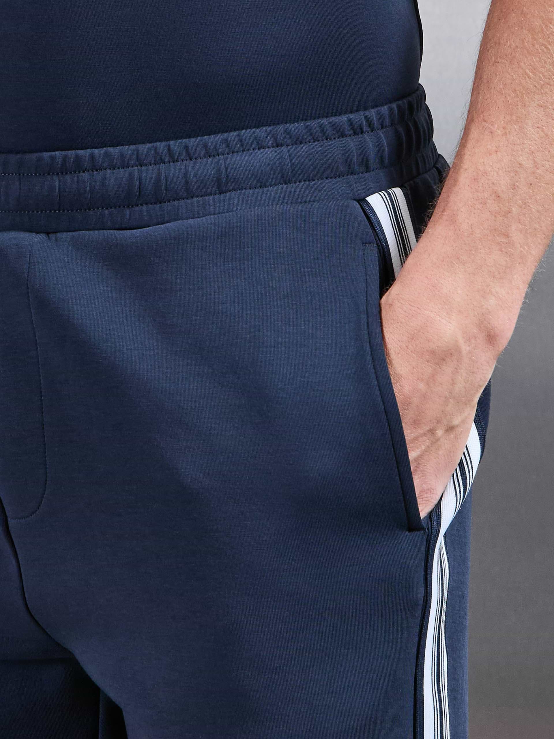 Everyday Luxe Stripe Short in Navy