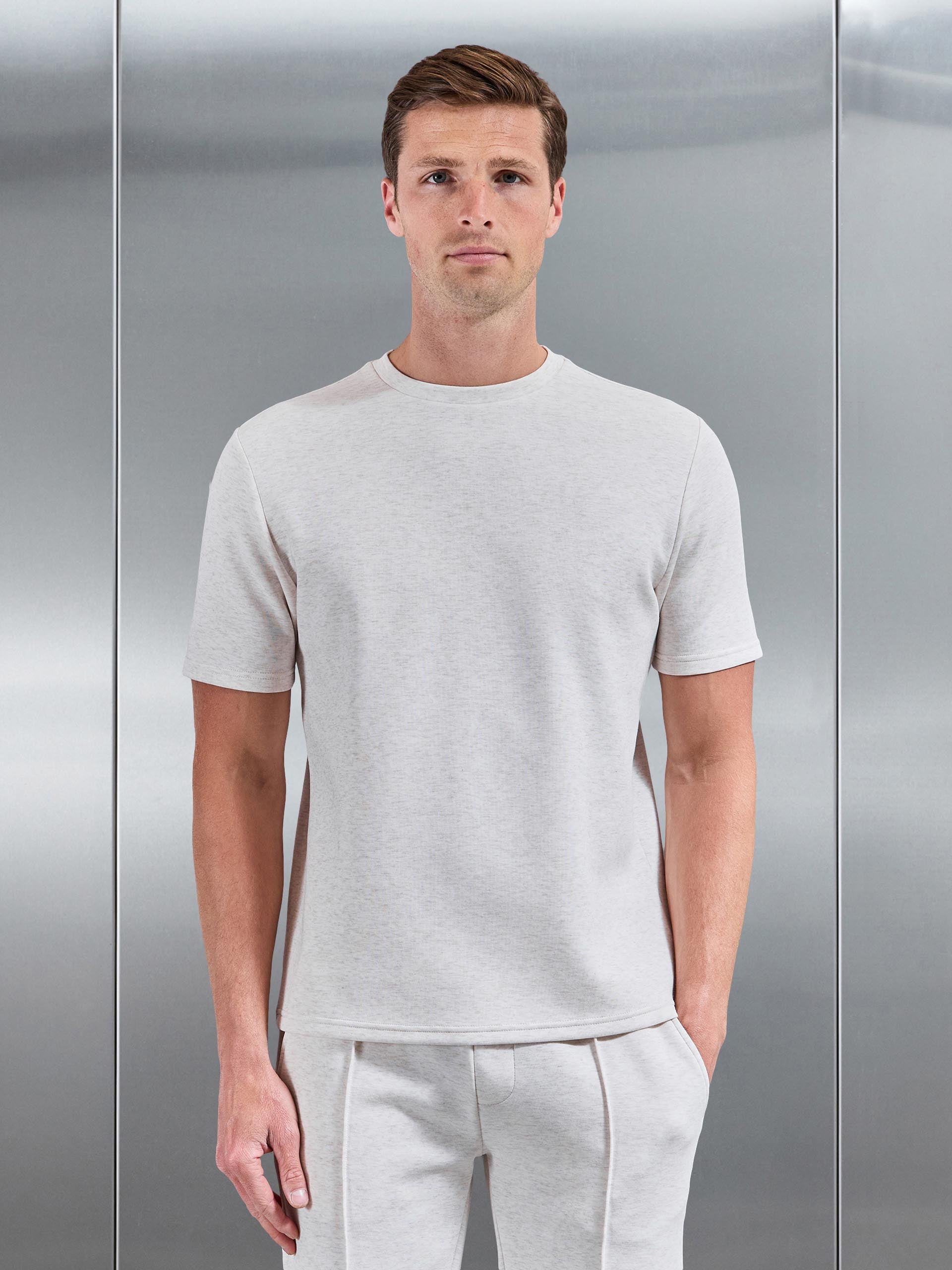 Mens Everyday Luxe T-Shirt in Oatmeal