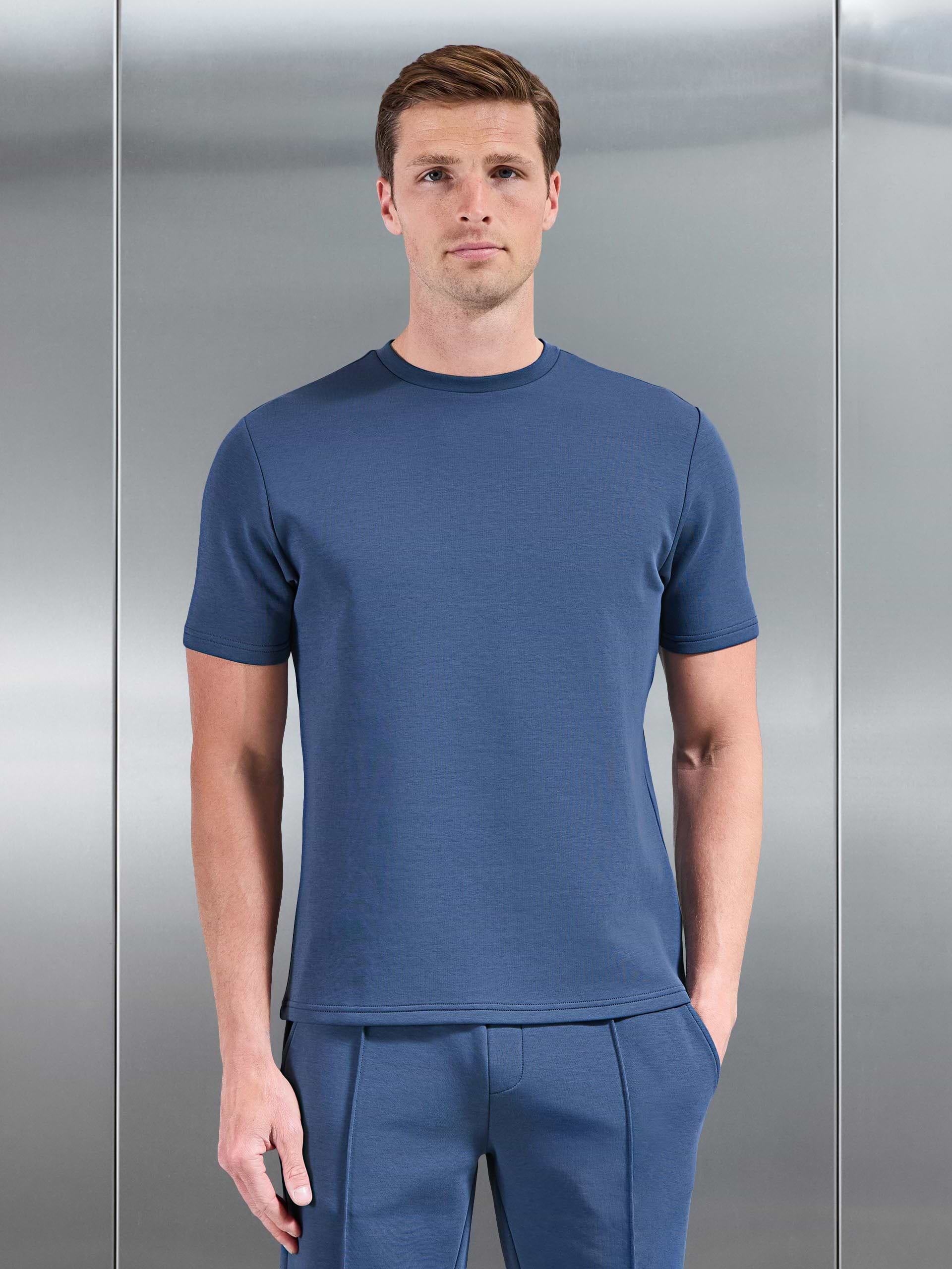 Everyday Luxe T-Shirt in Steel Blue
