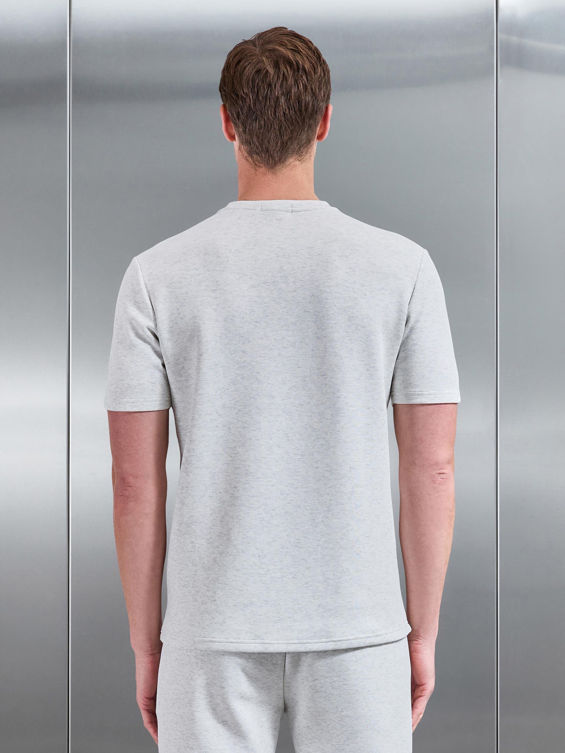 Mens Everyday Luxe T-Shirt in White Marl