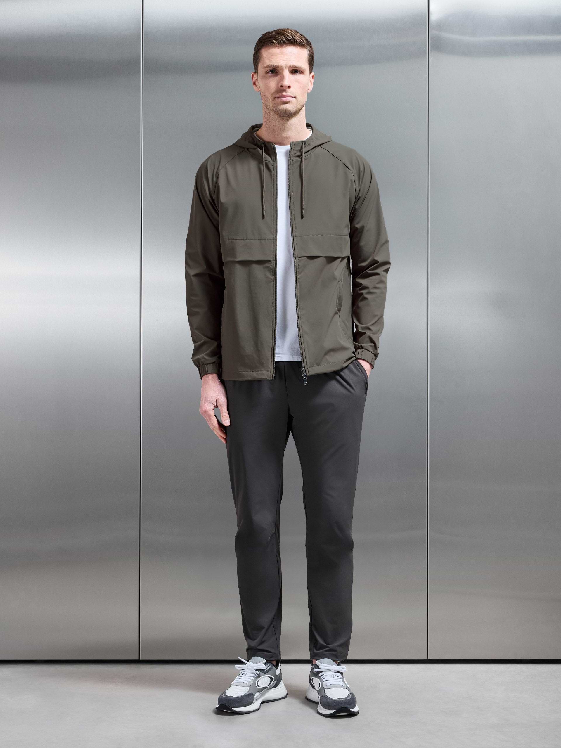 Mens Flex Shell Windbreaker in Olive