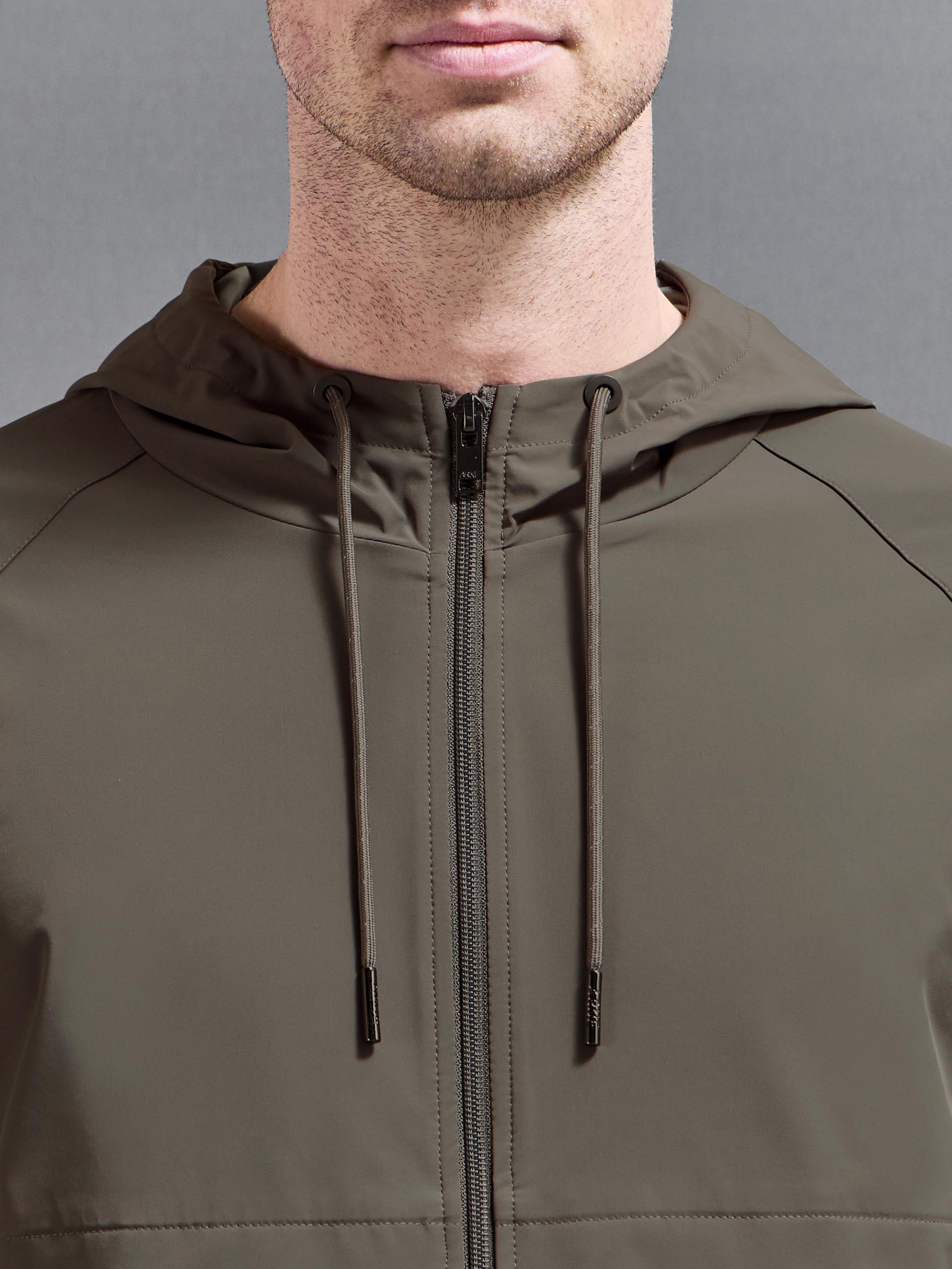 Mens Flex Shell Windbreaker in Olive