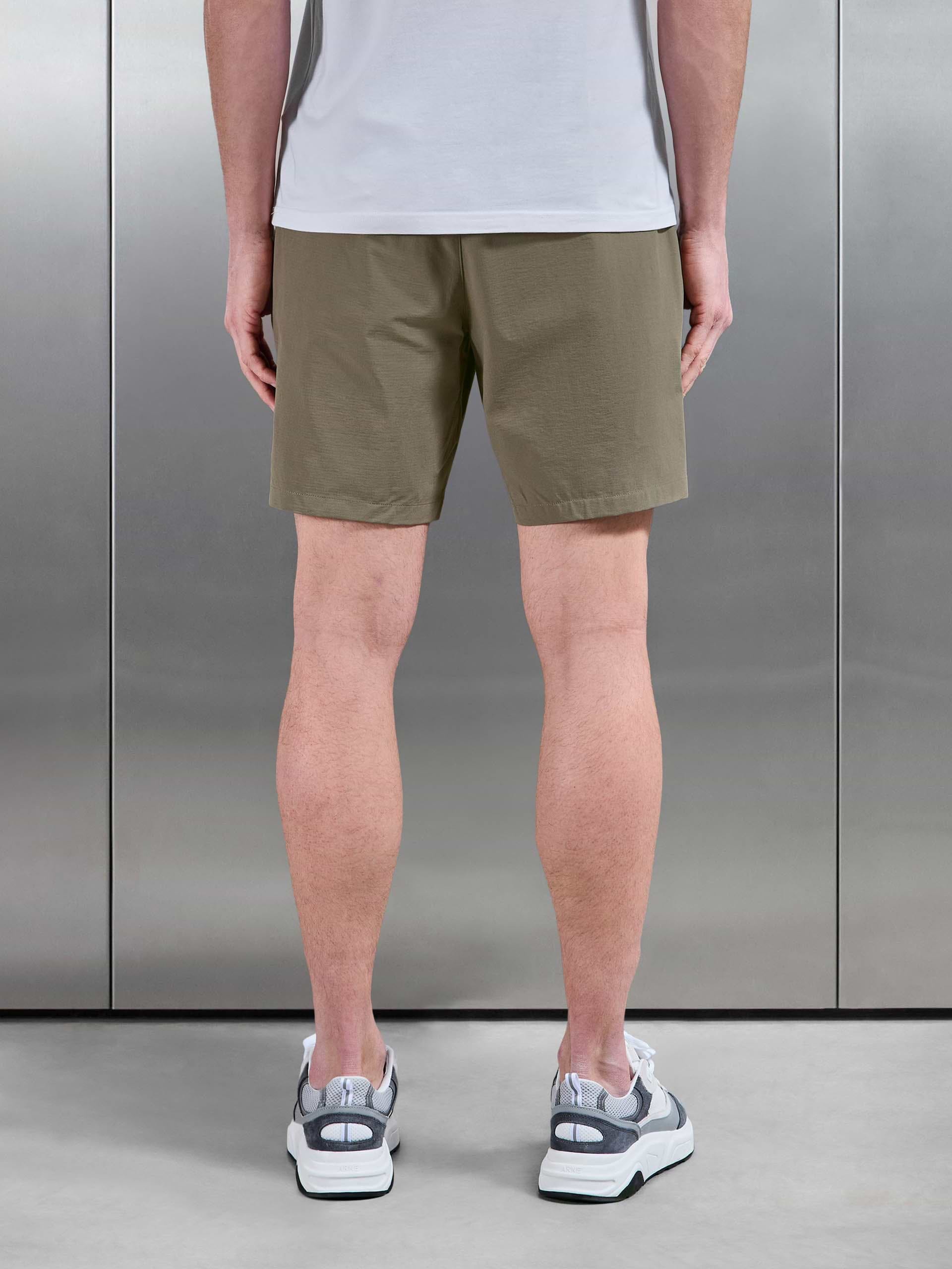 Front Pocket Technical Cargo Short in Olive
