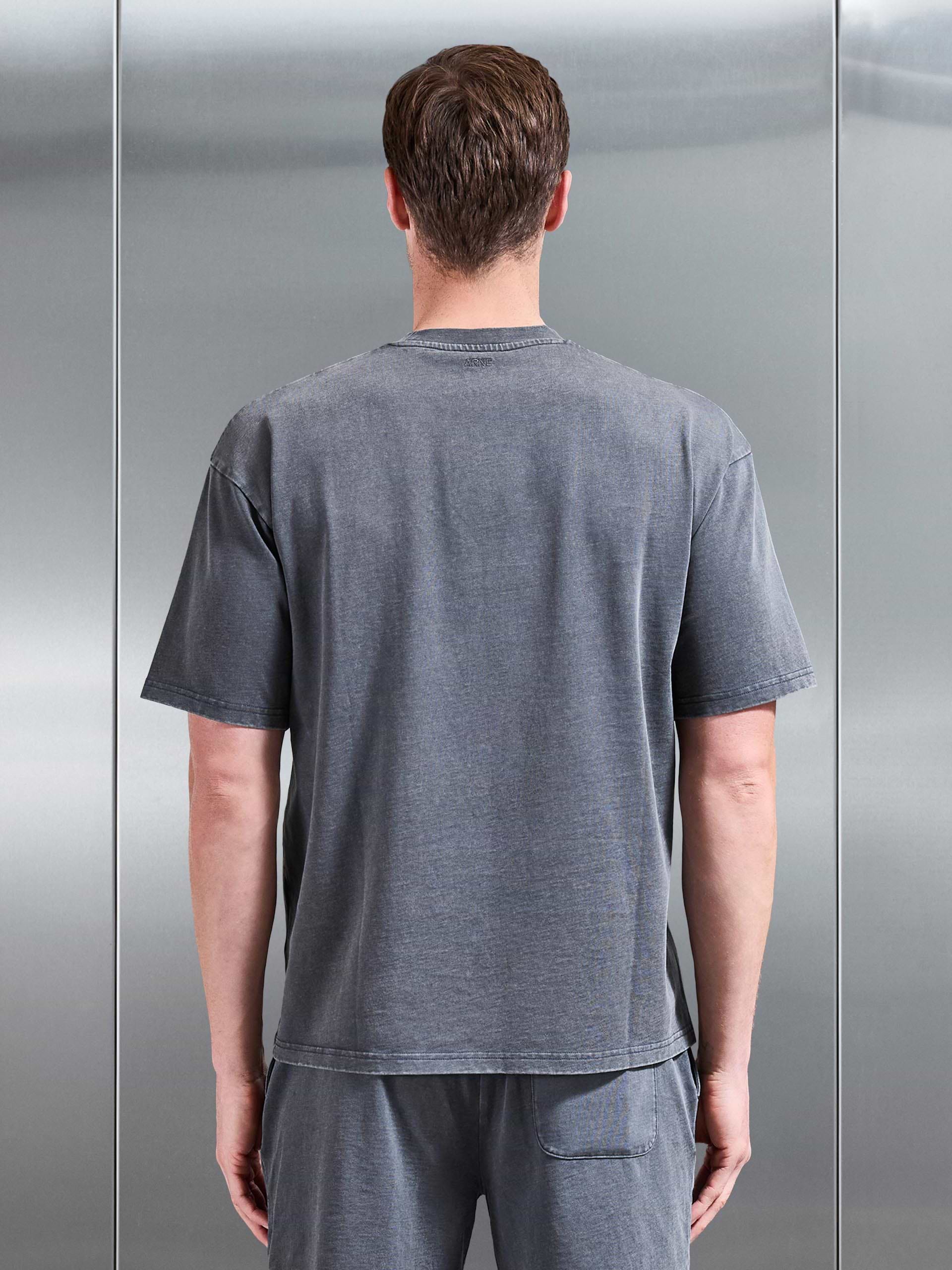 Garment Dye Relaxed T-Shirt in Grey