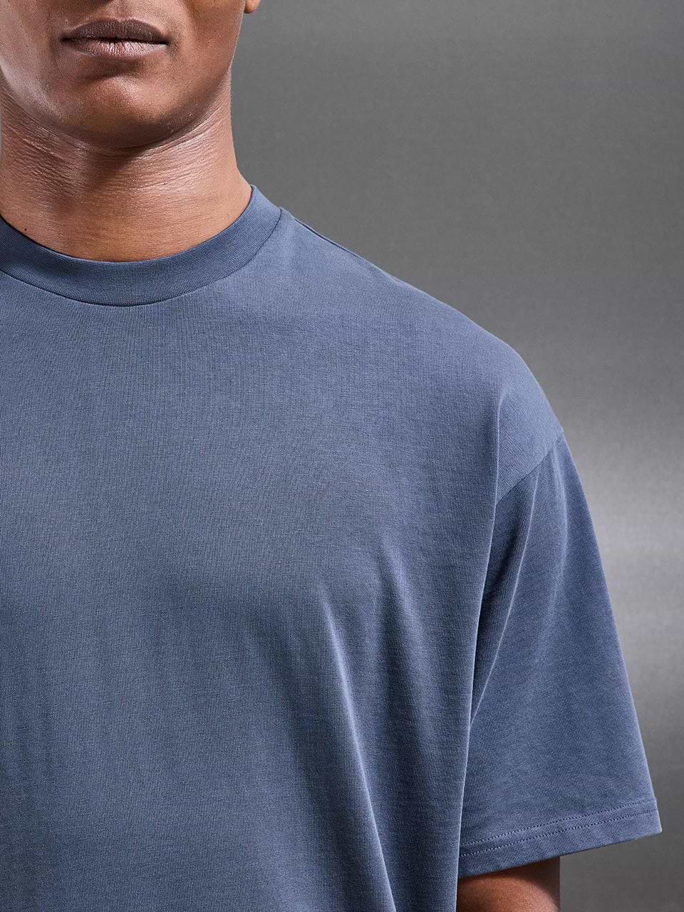 Garment Dye Relaxed T-Shirt in Slate Blue