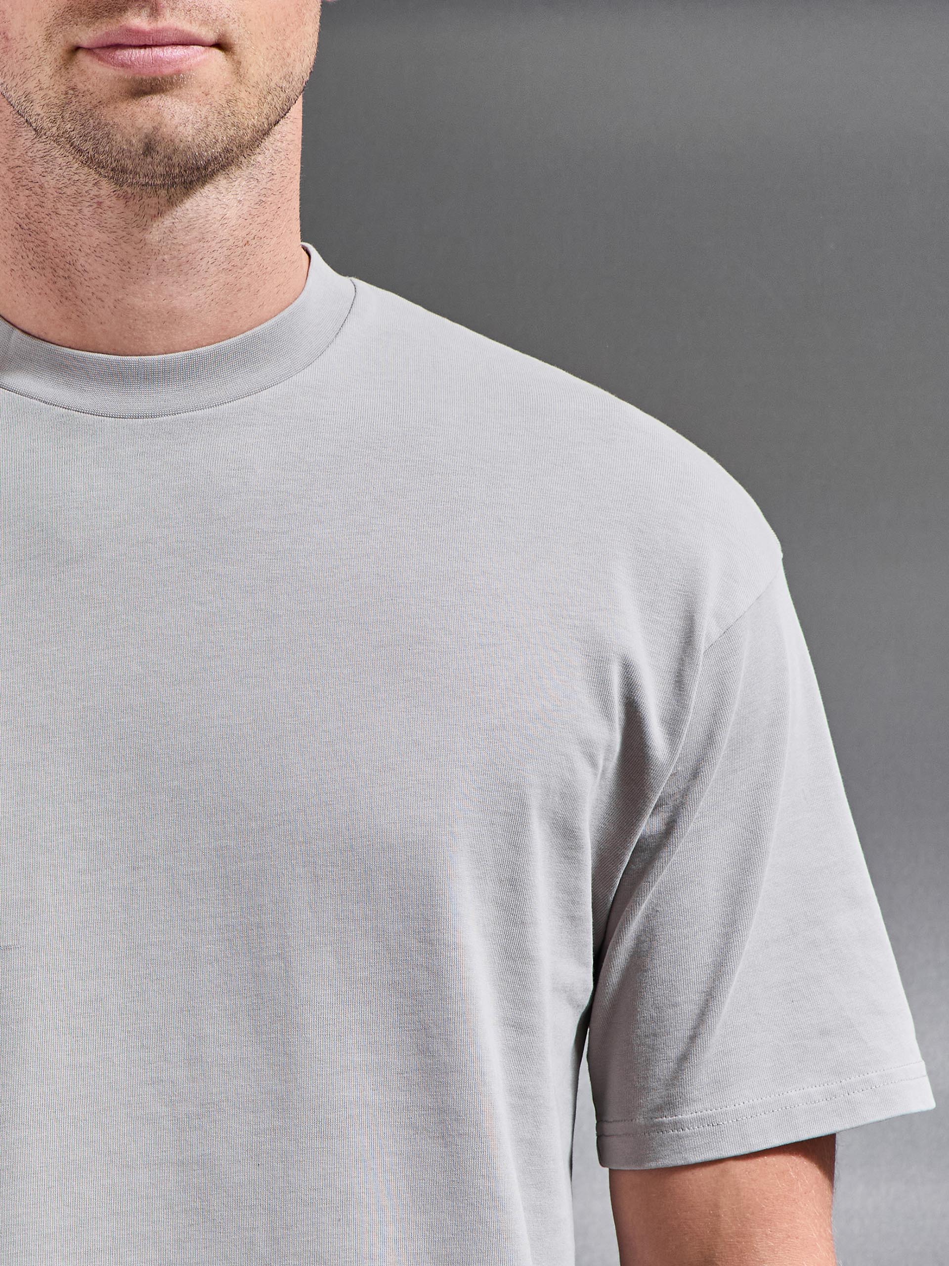 Mens Garment Dye Relaxed T-Shirt in Stone