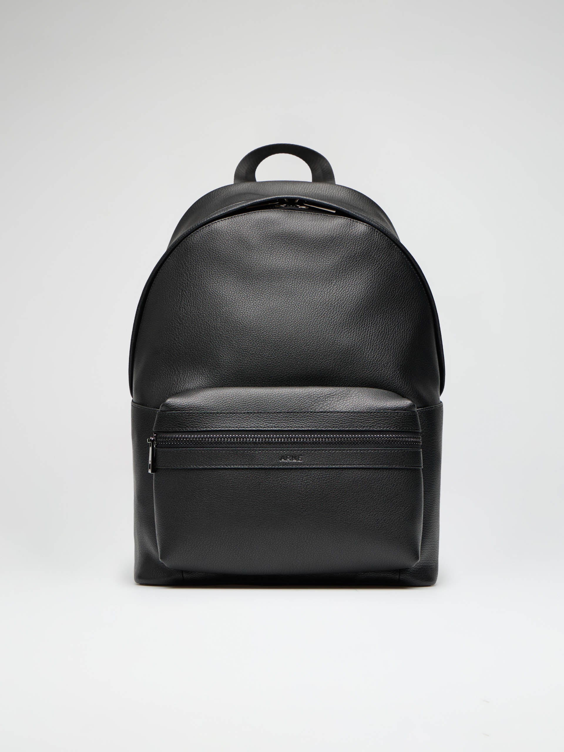 Mens Genuine Leather Backpack in Black