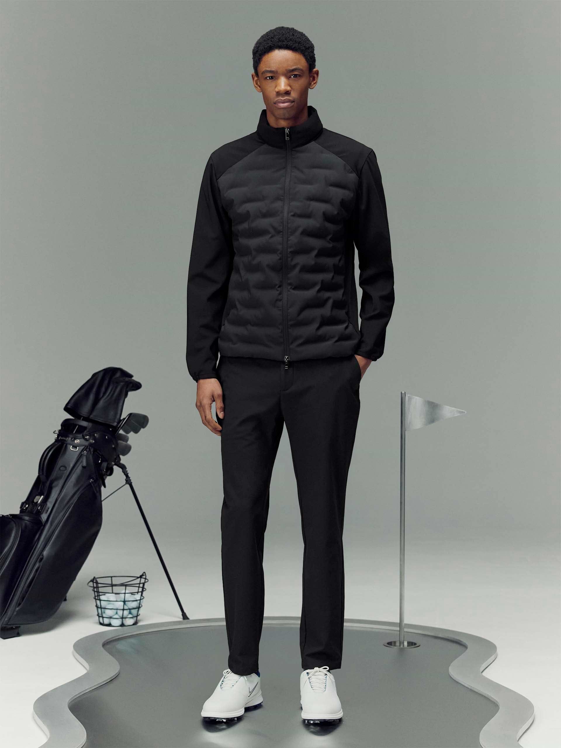 Mens Golf Hybrid Jacket in Black
