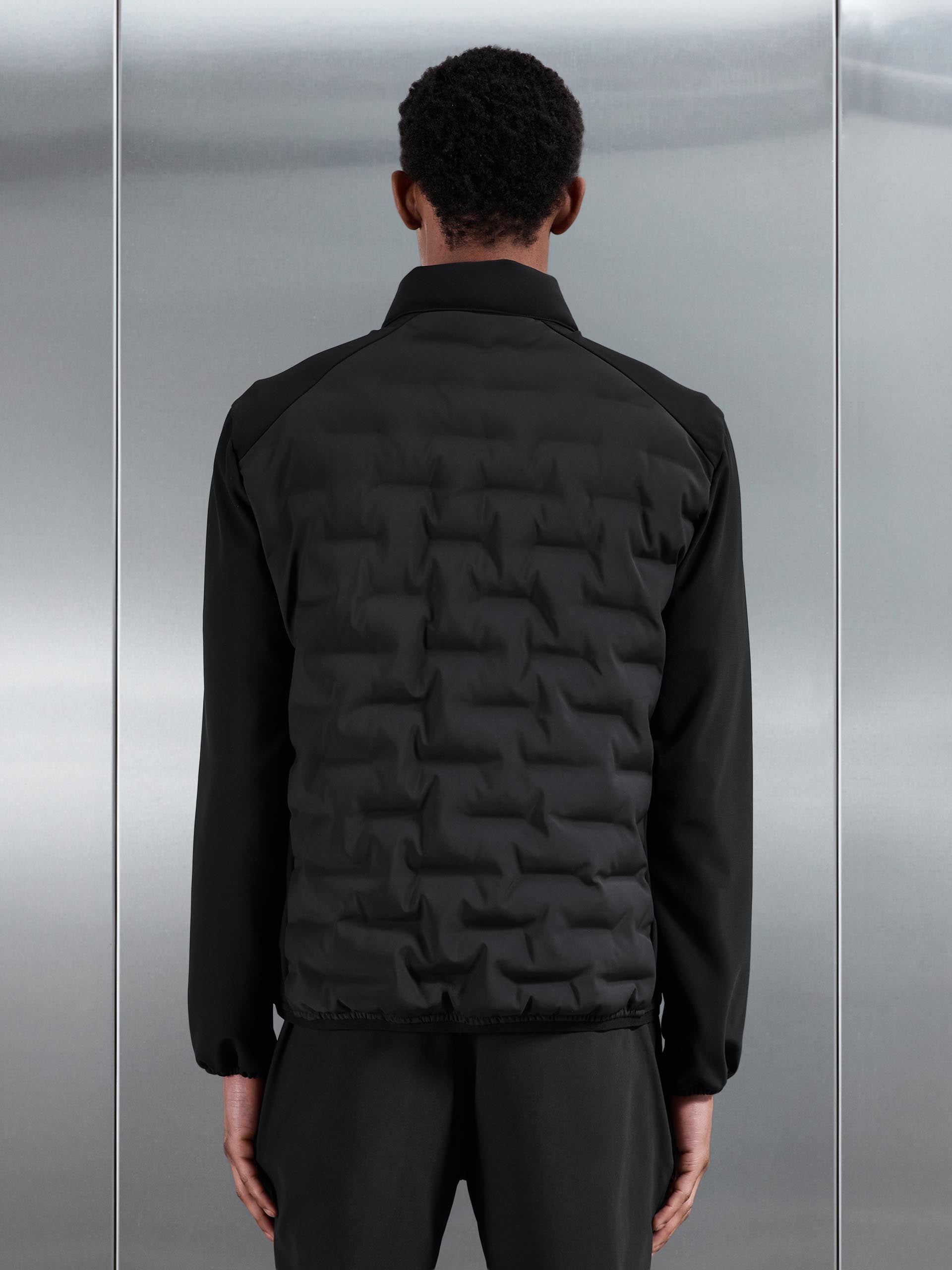 Mens Golf Hybrid Jacket in Black